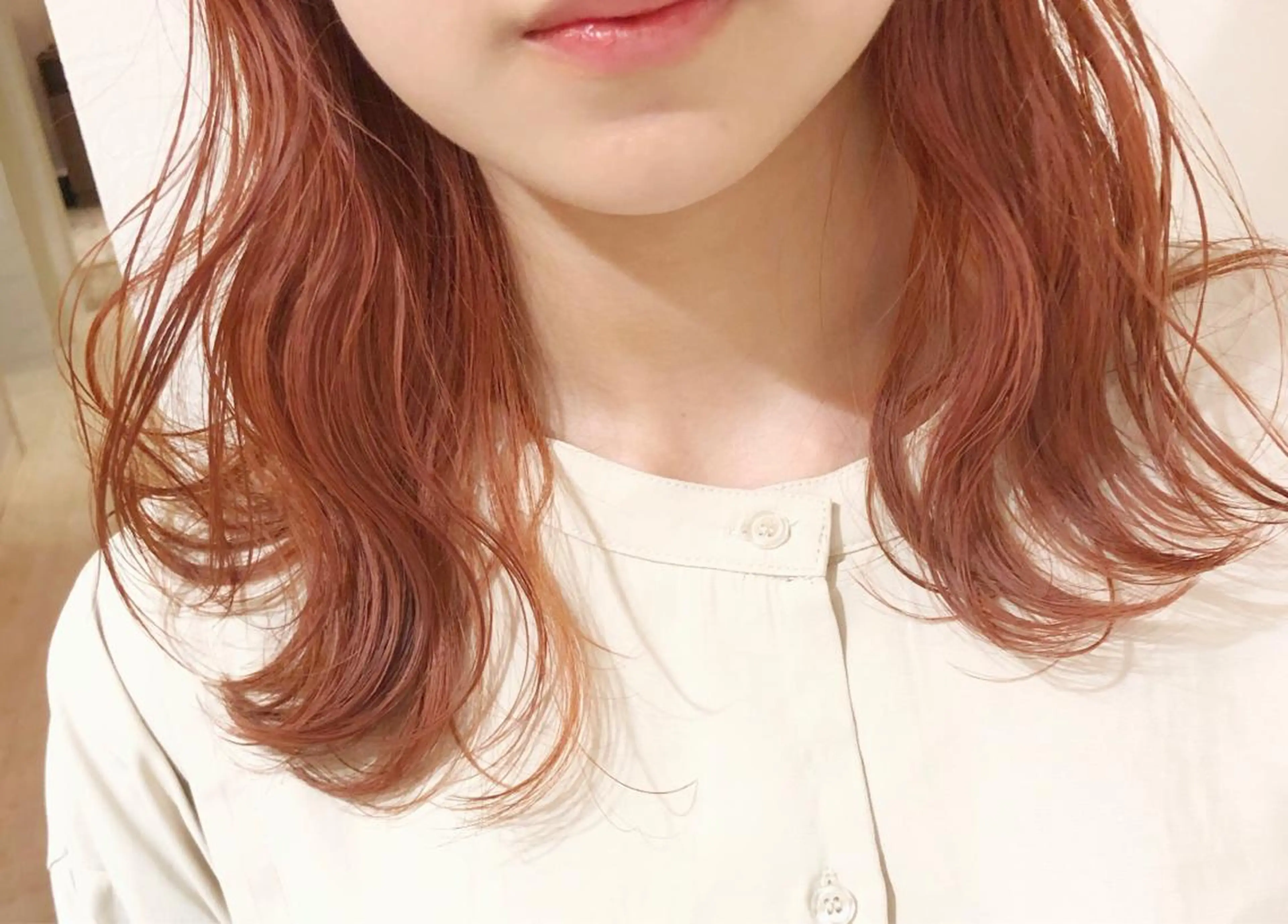 ミディアム カラー ダブルカラー ピンクカラー ヘアカラー 山崎 俊介のヘアスタイル