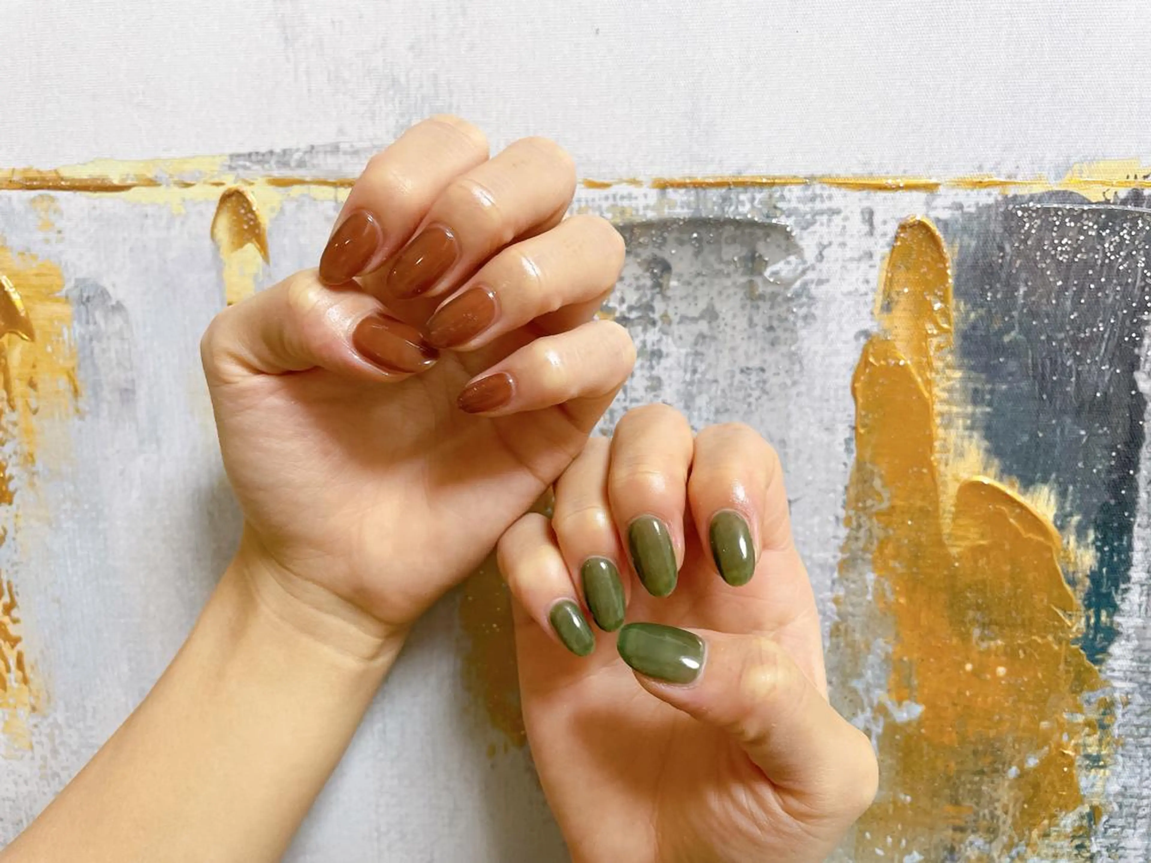 ネイル ワンカラーネイル Mogu nail 二子玉川のネイルデザイン