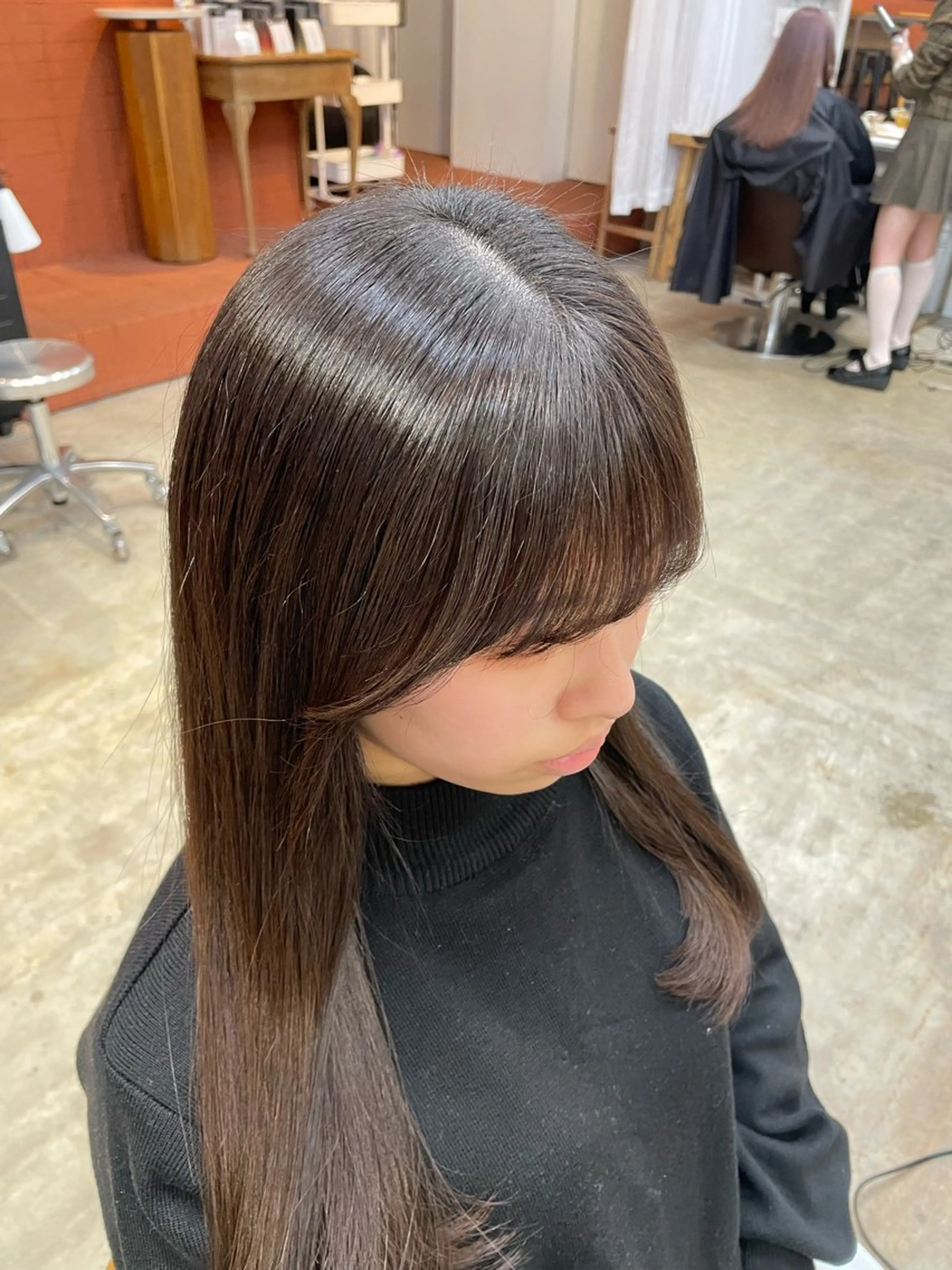 レイヤーカット/ 縮毛矯正/ミサキ💐のヘアスタイル