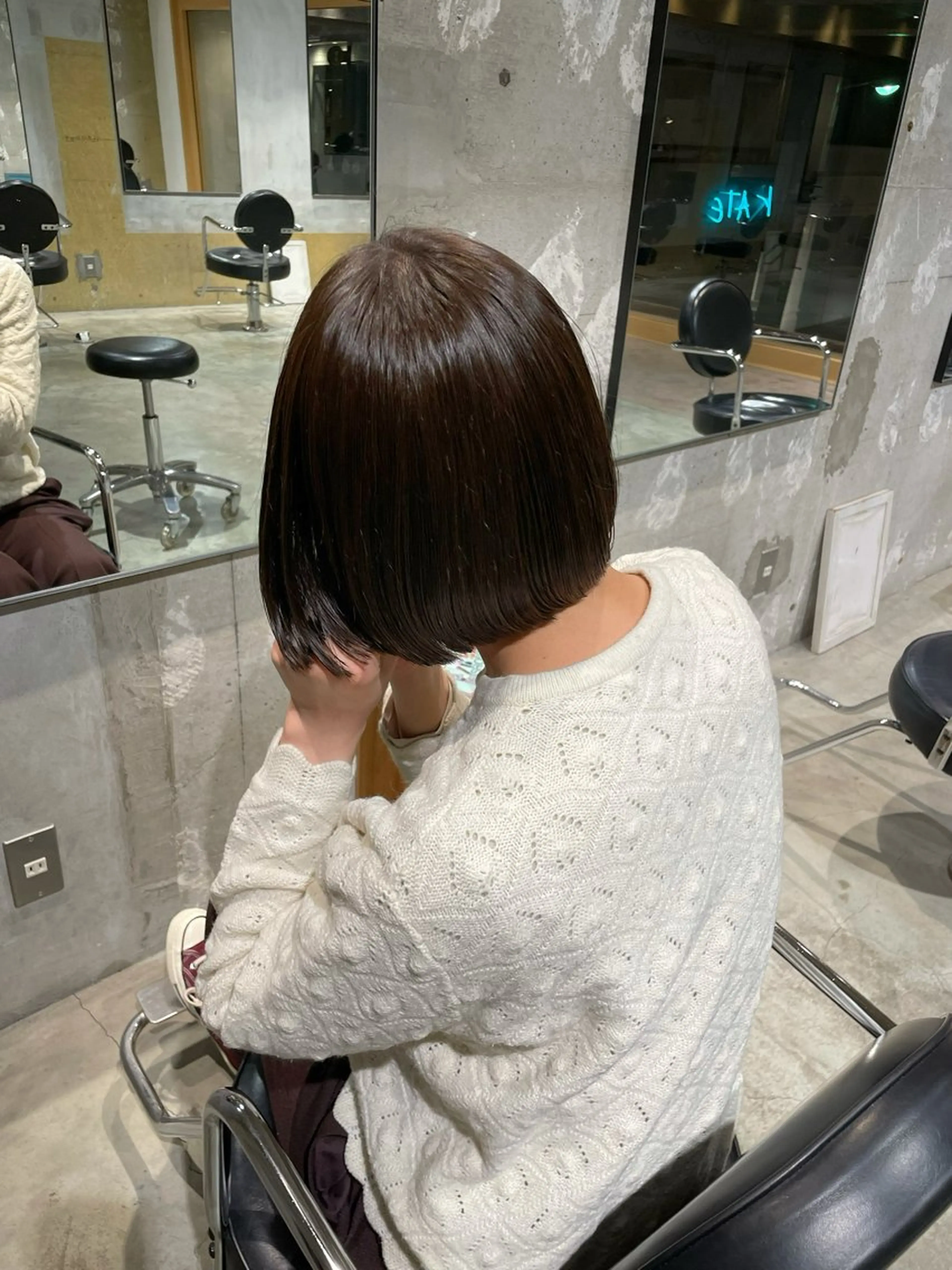 ショート カラー ブラウンカラー ラベンダーカラー ラベンダーブラウン ボブ Qin shaire salon 原宿所属・🌿パーマ/ボブ/ レイヤー/Mikiのヘアスタイル