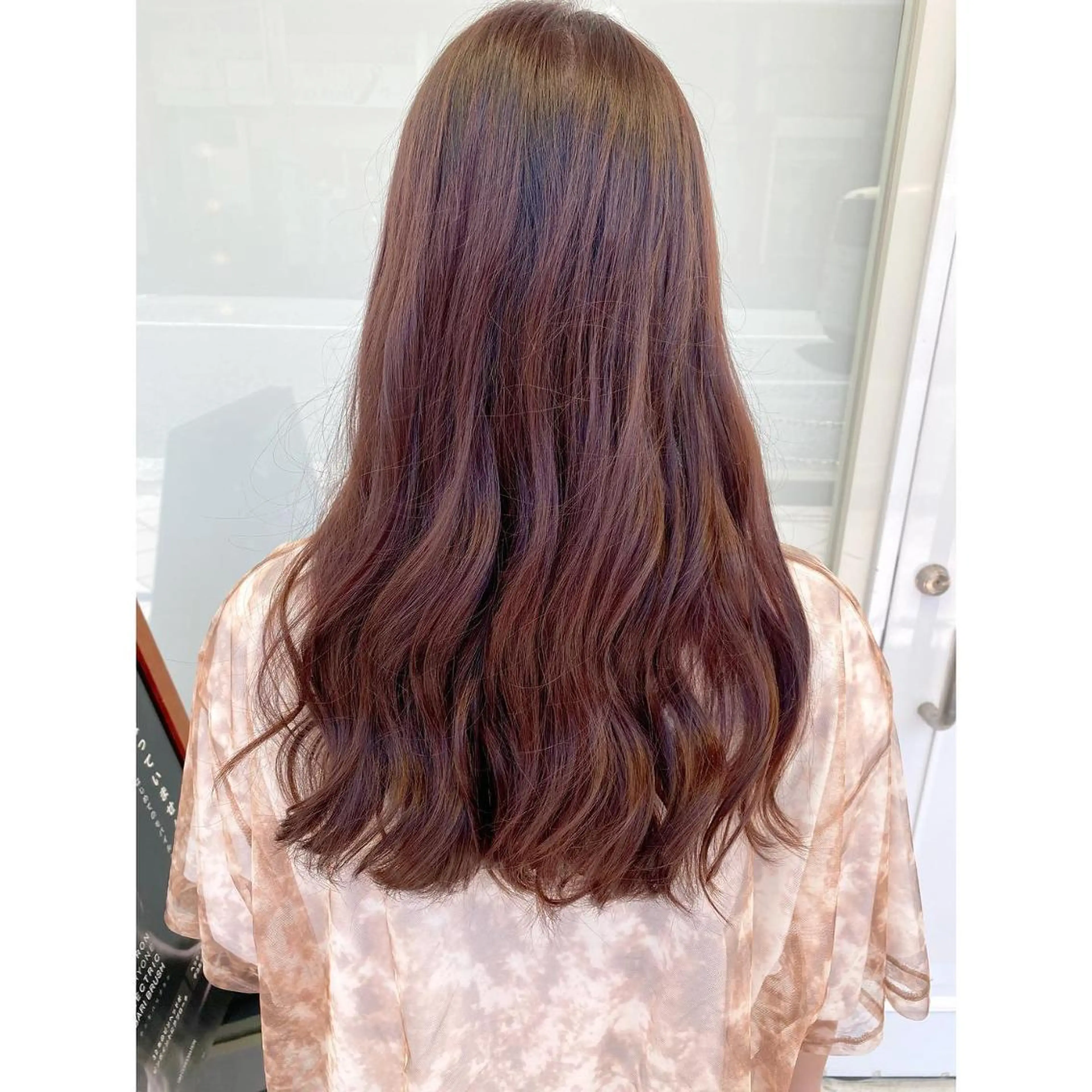 ミディアム カラー パーマ 切りっぱなしボブ アッシュ ベージュカラー ブラウンカラー ココアブラウン オーガニックカラー/ 髪質改善/暗髪/ボブのヘアスタイル