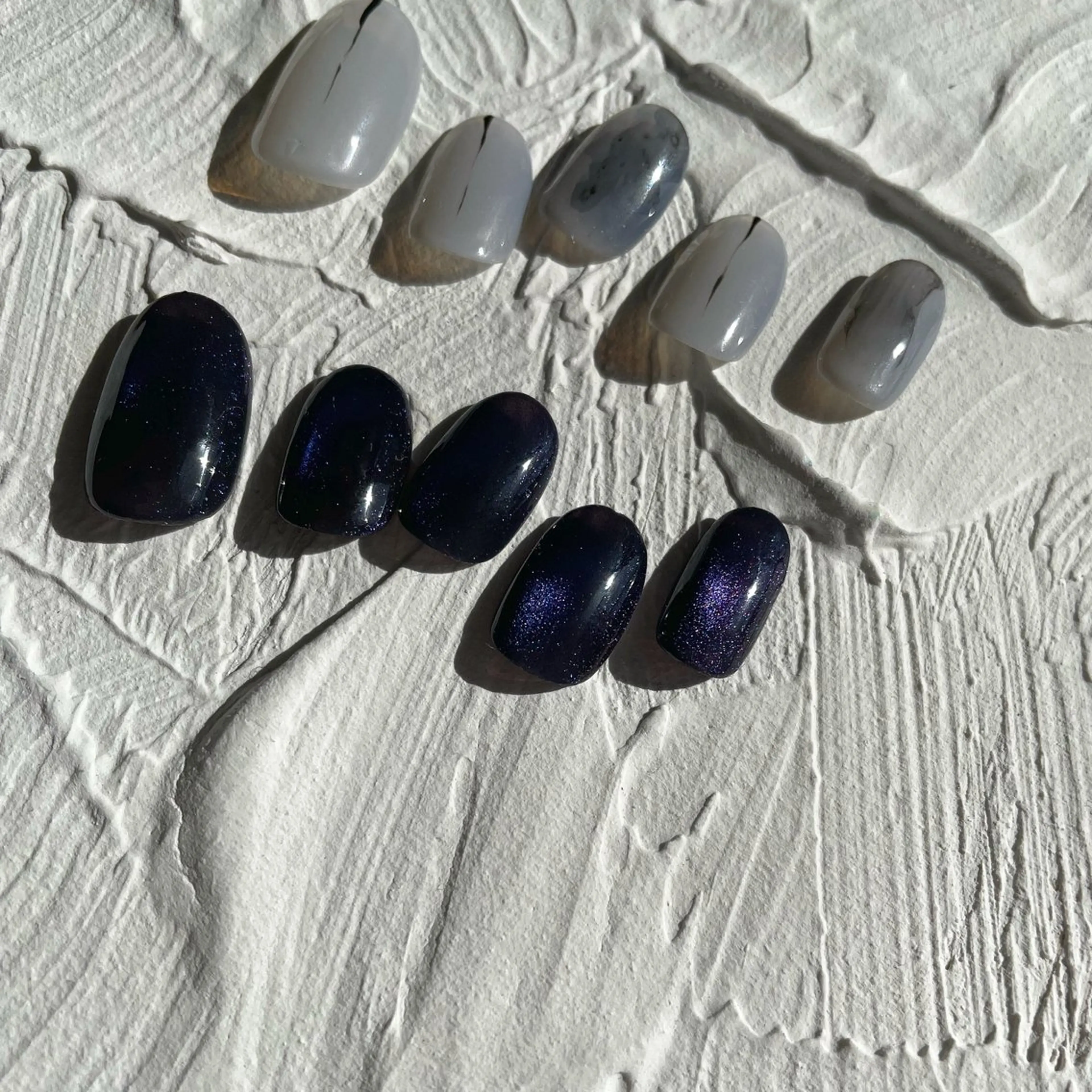 ネイル マグネットネイル ニュアンスネイル シンプルネイル 🌕akuri🌖 nuance/専門のネイルデザイン