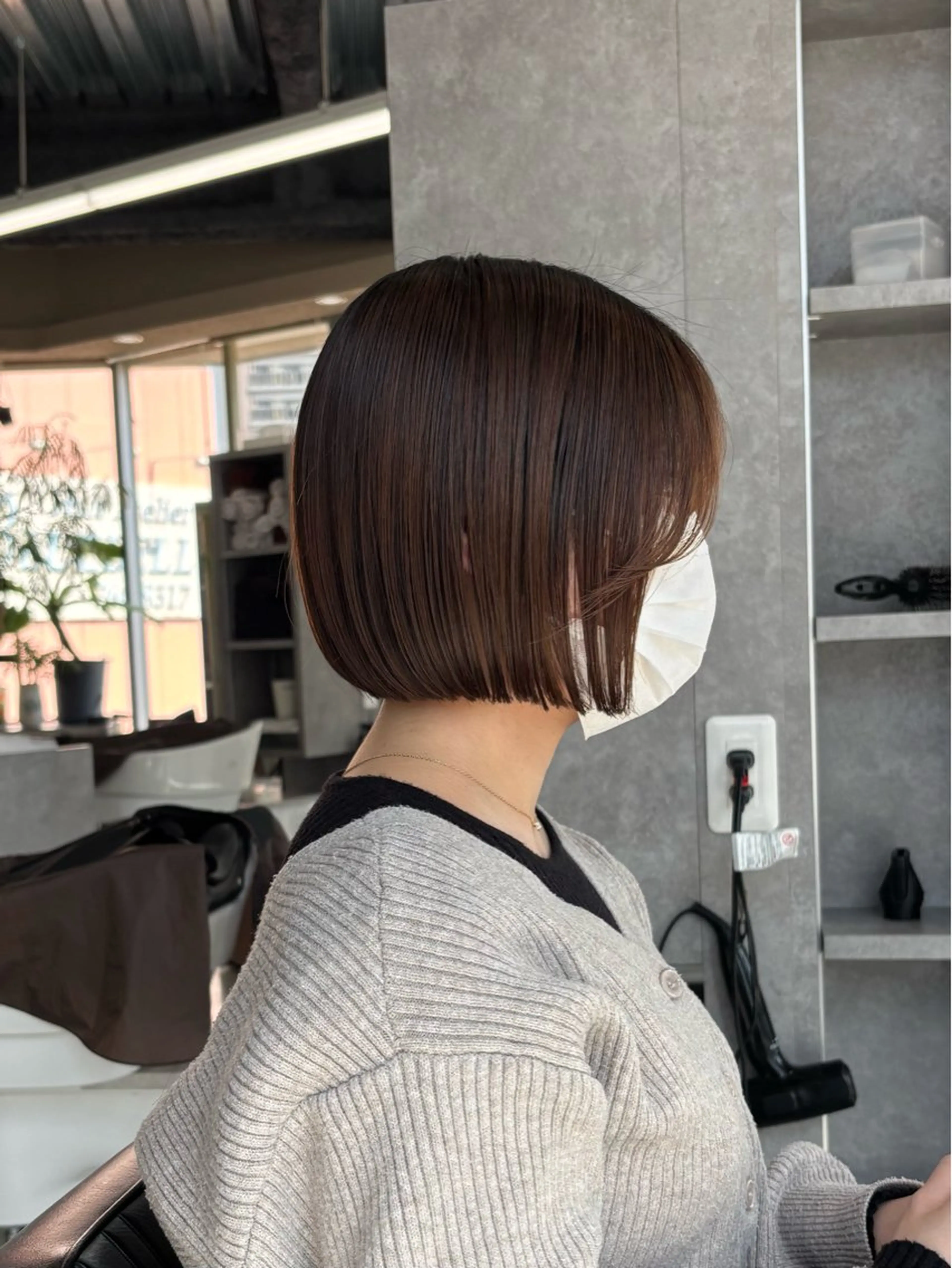 ショート ボブ カット 堀合駿輔/髪質改善/ ボブ/パーマのヘアスタイル