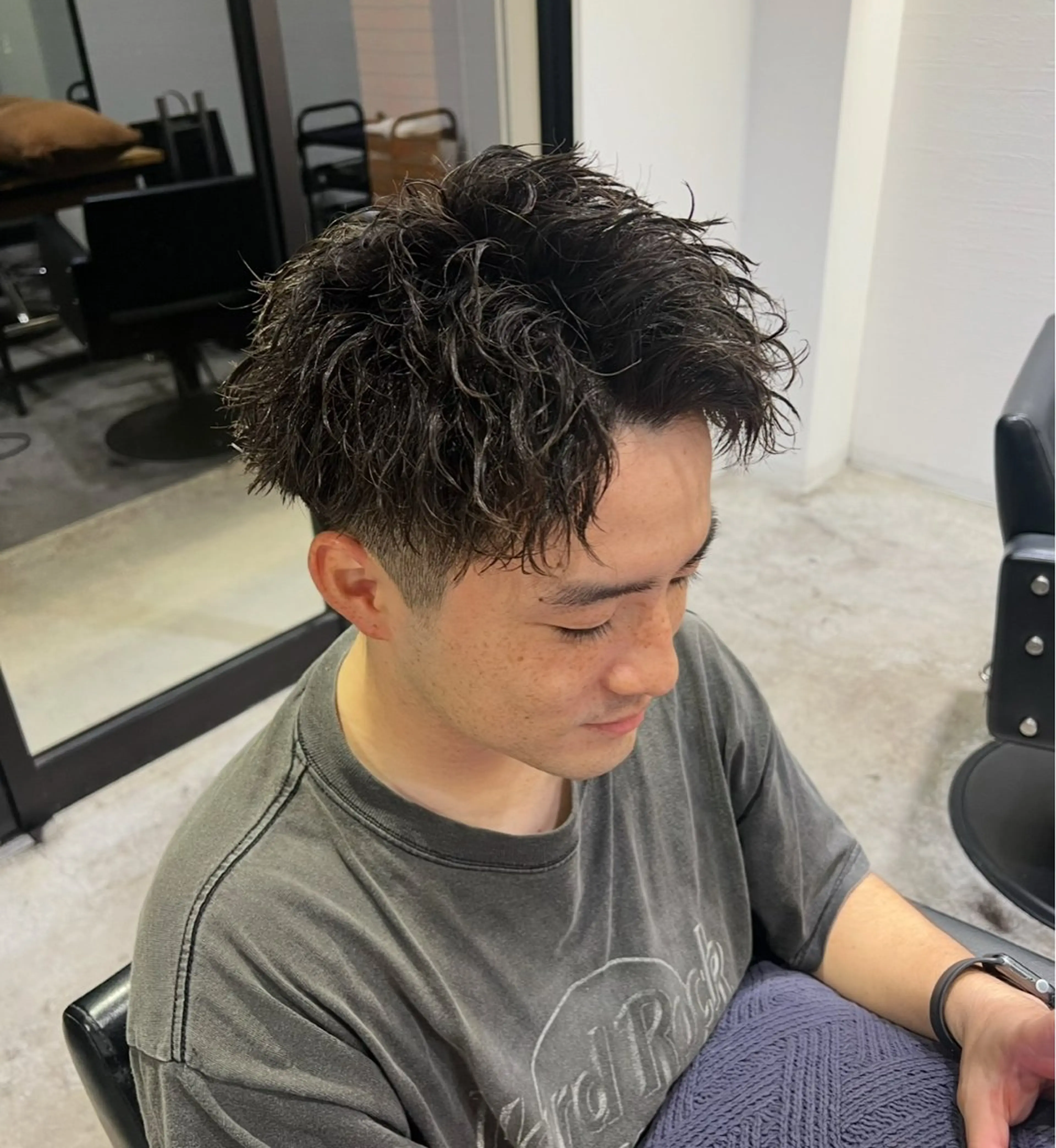 ショート パーマ メンズ Lenis所属・(Lenis) takutoのヘアスタイル