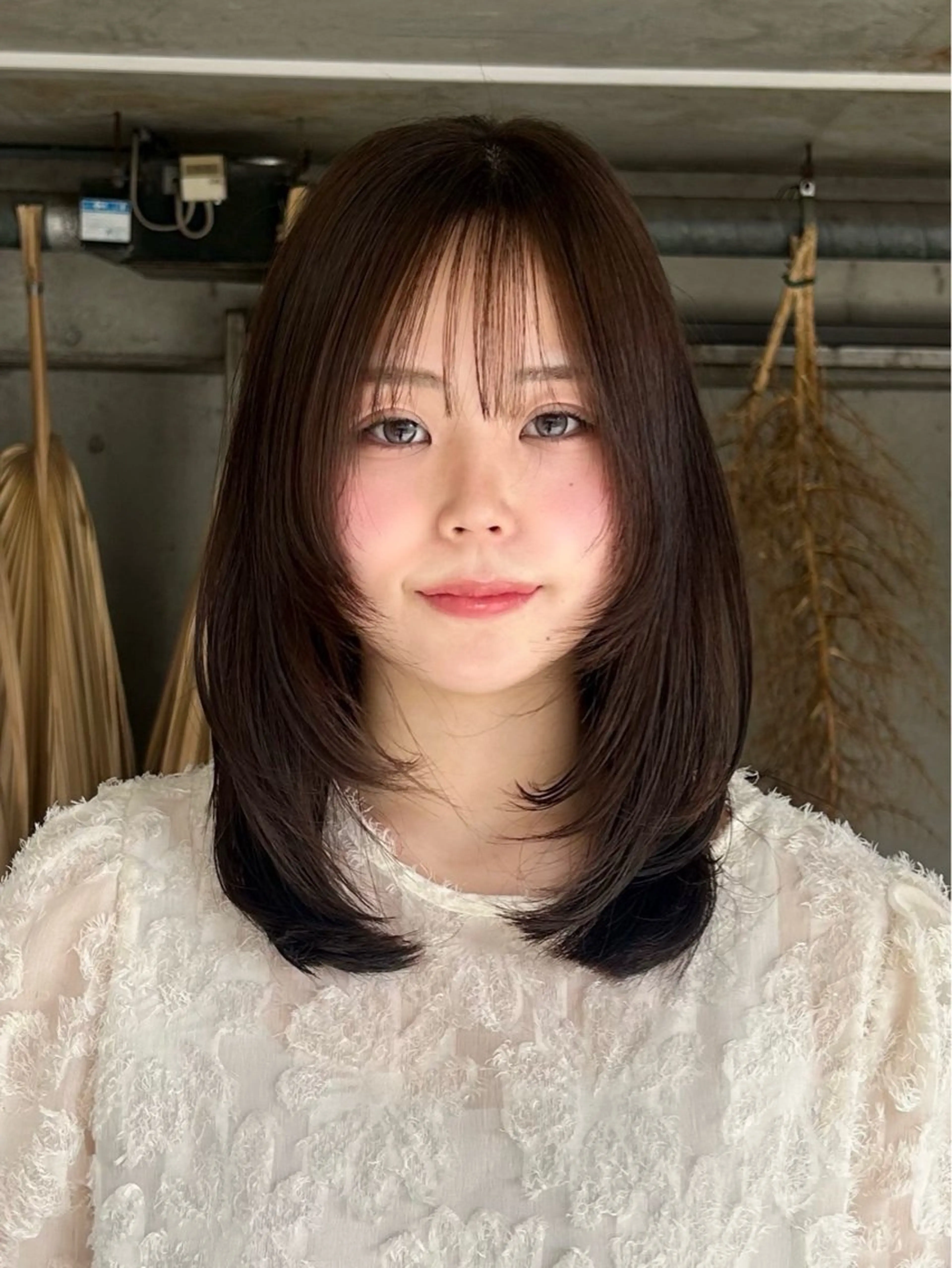 ミディアム ミディアムレイヤー レイヤーカット ショートカット 募集🌿‬村岡夢咲のヘアスタイル