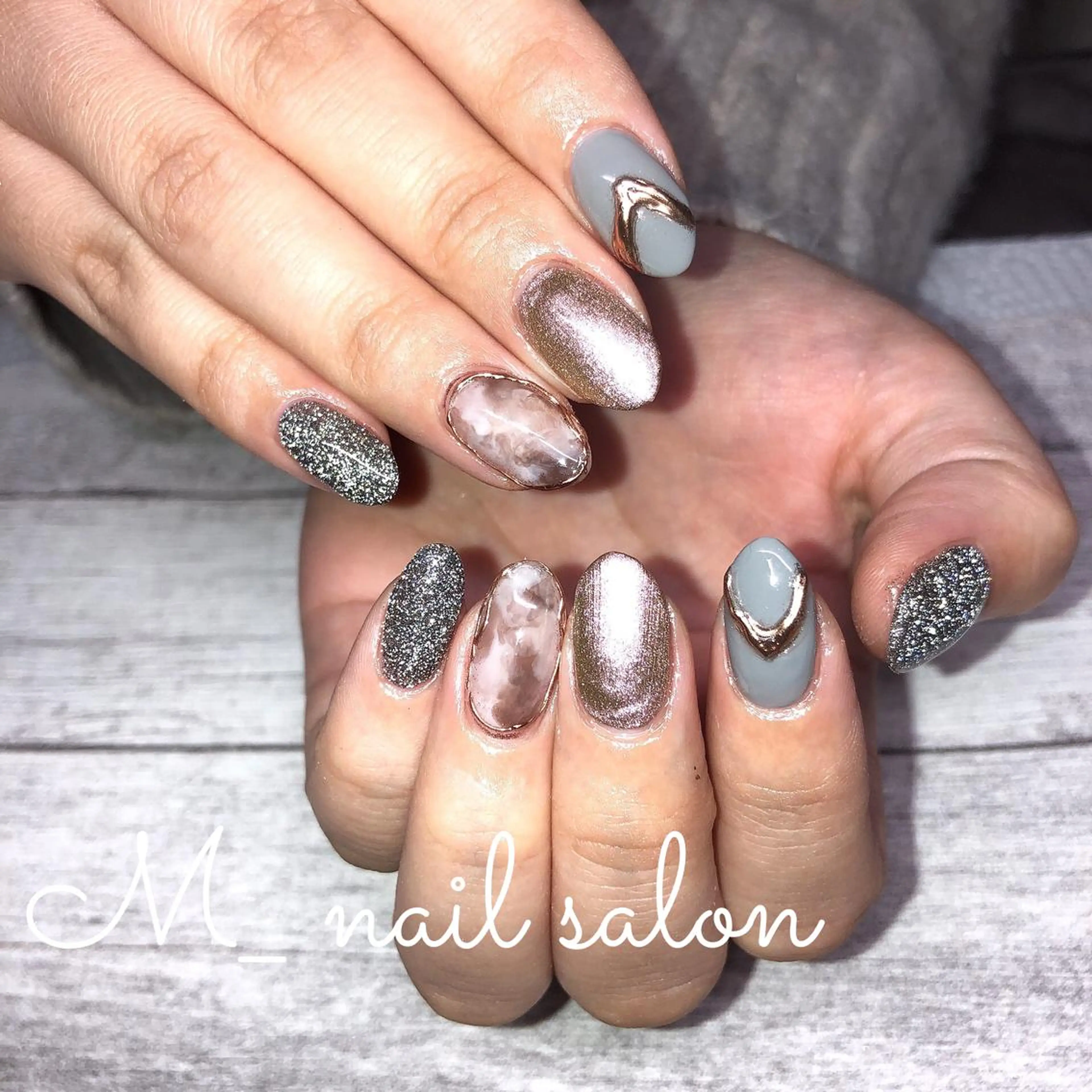 ネイル 冬ネイル クリスマス M_nail salon所属・M_ nail salonのネイルデザイン