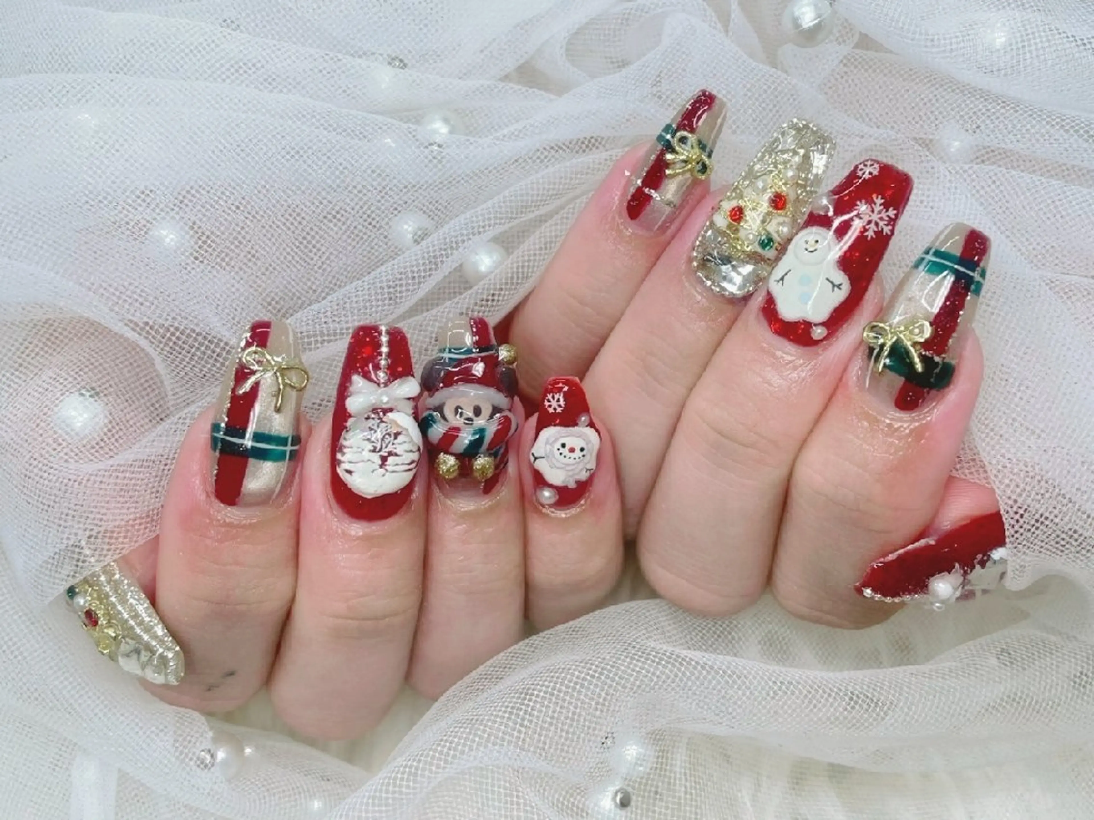 ネイル チークネイル 長さ出し フラッシュネイル フレンチネイル ジェルネイル Chouette Nailのネイルデザイン