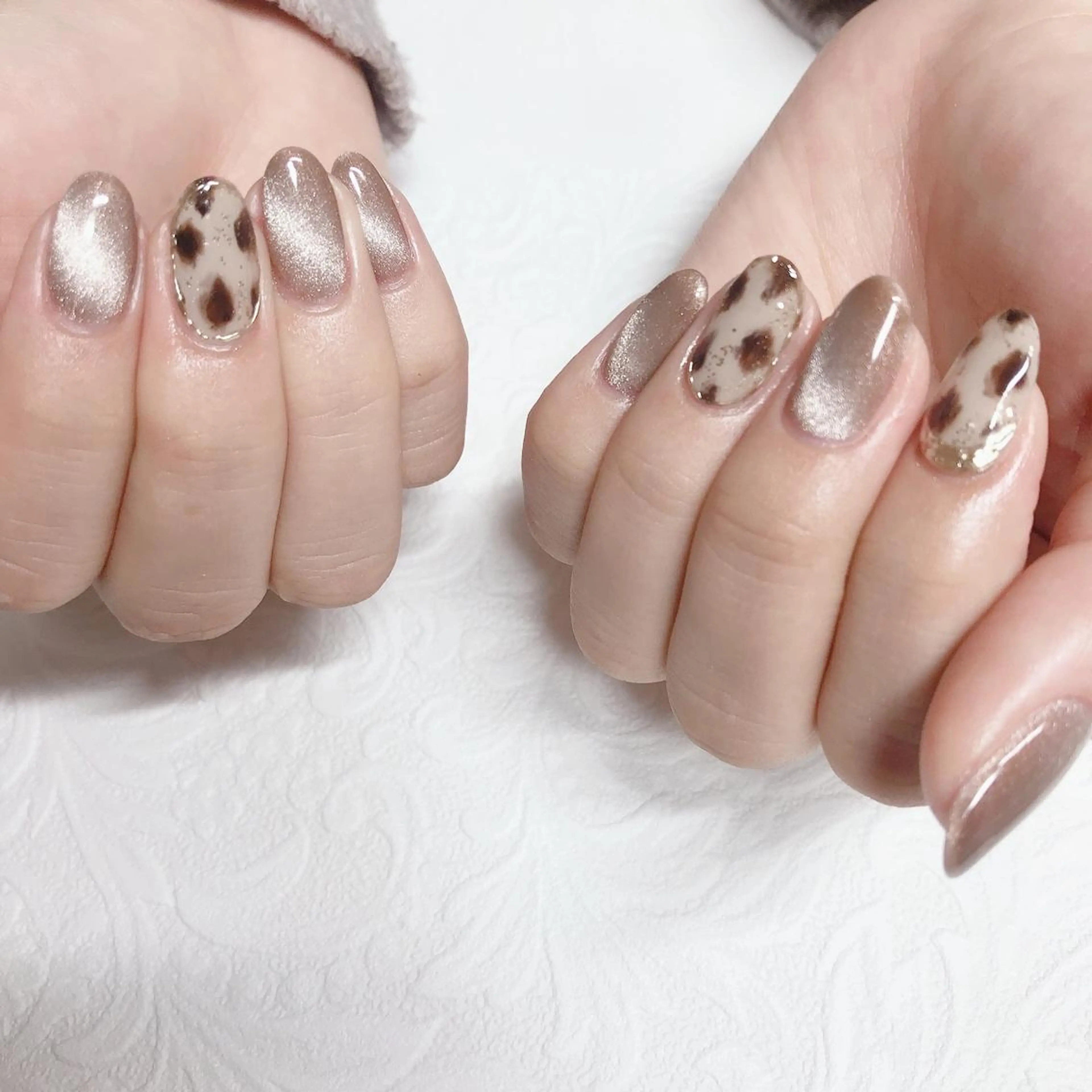 ネイル アニマル柄 マグネットネイル Room nailのネイルデザイン