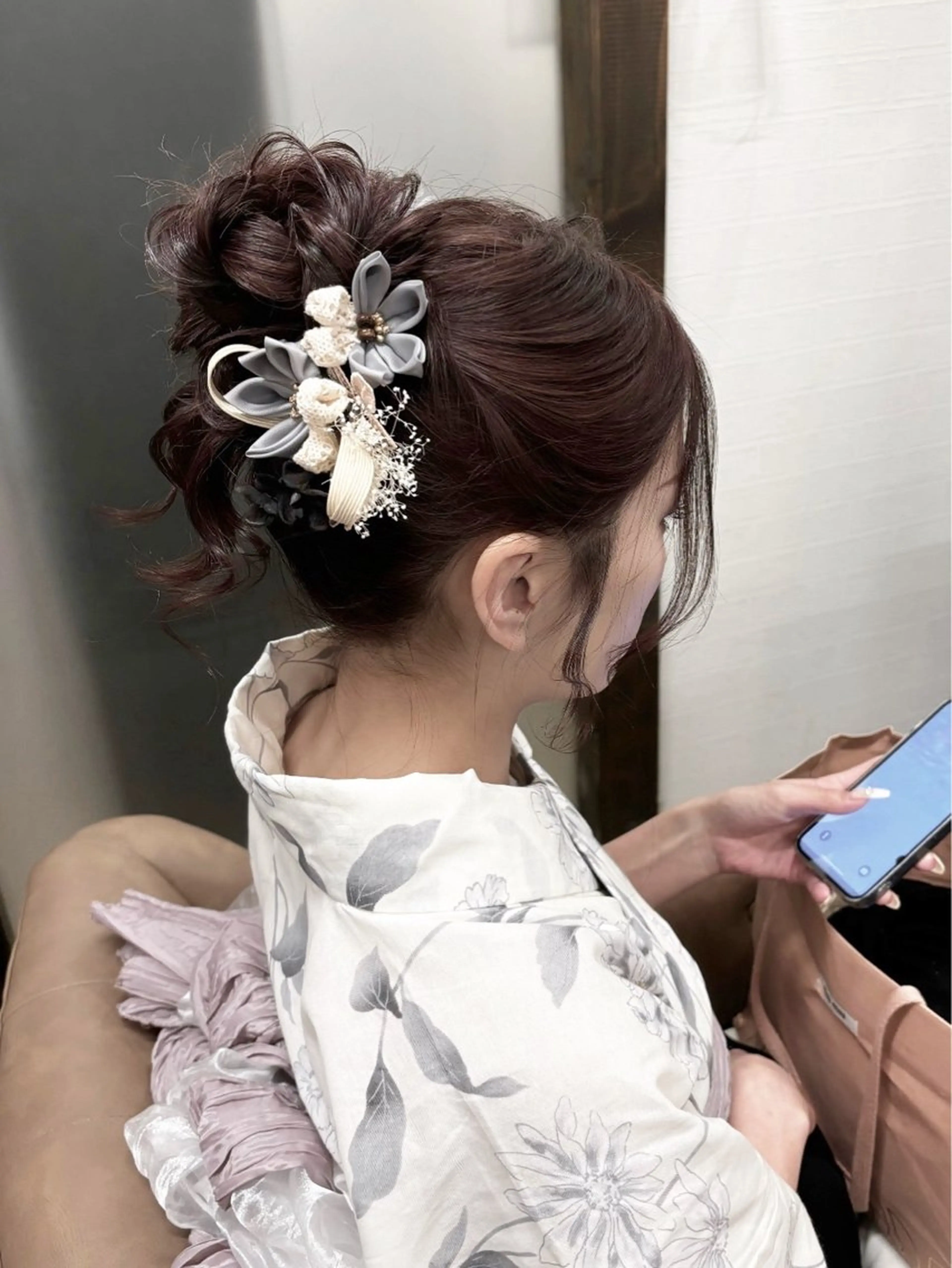 ꒰  浴衣に似合うヘアセット ♡⸝⸝⸝⸝꒱の写真