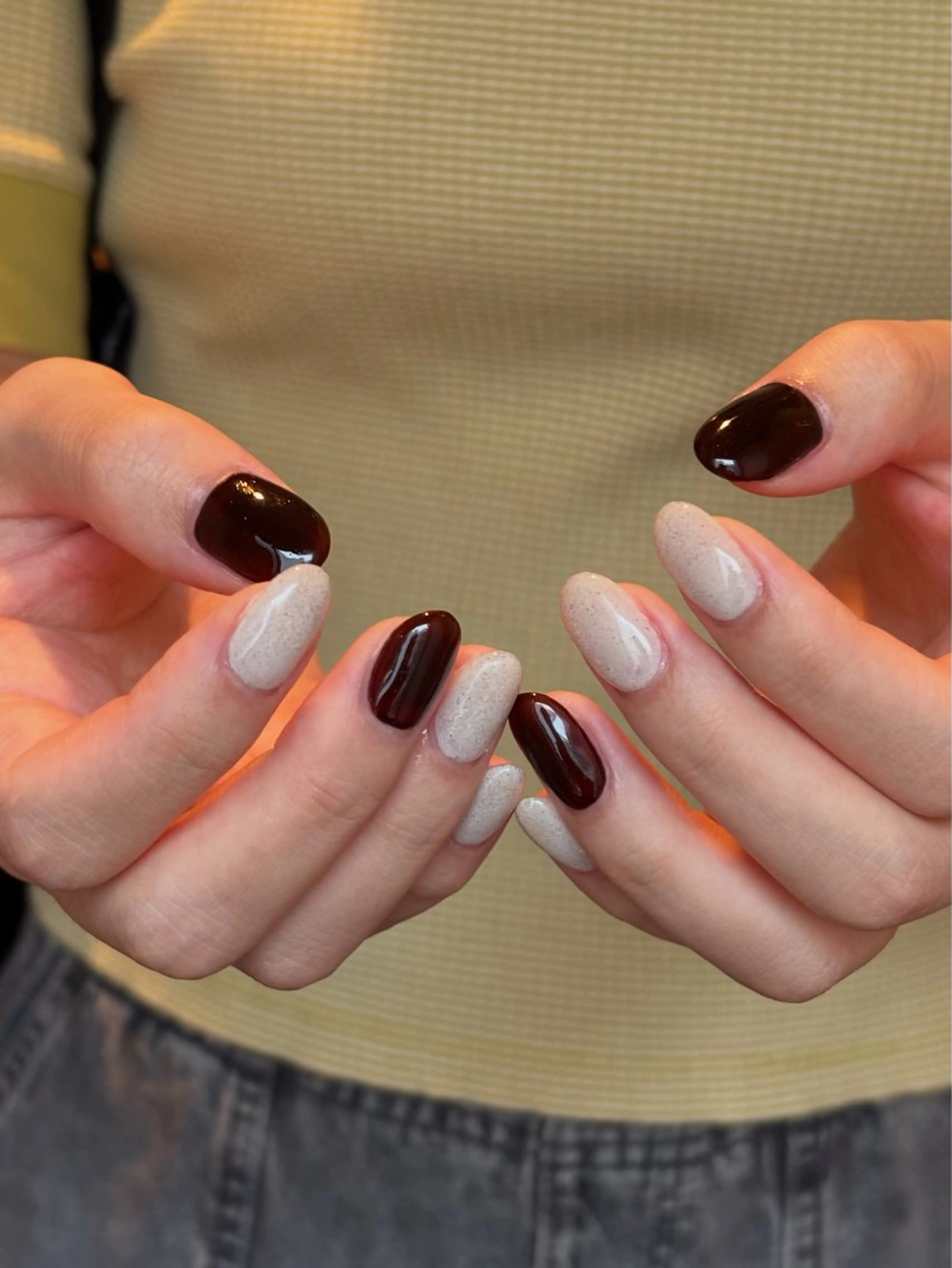 ネイル ワンカラーネイル ハンドネイル scre as Etelのネイルデザイン