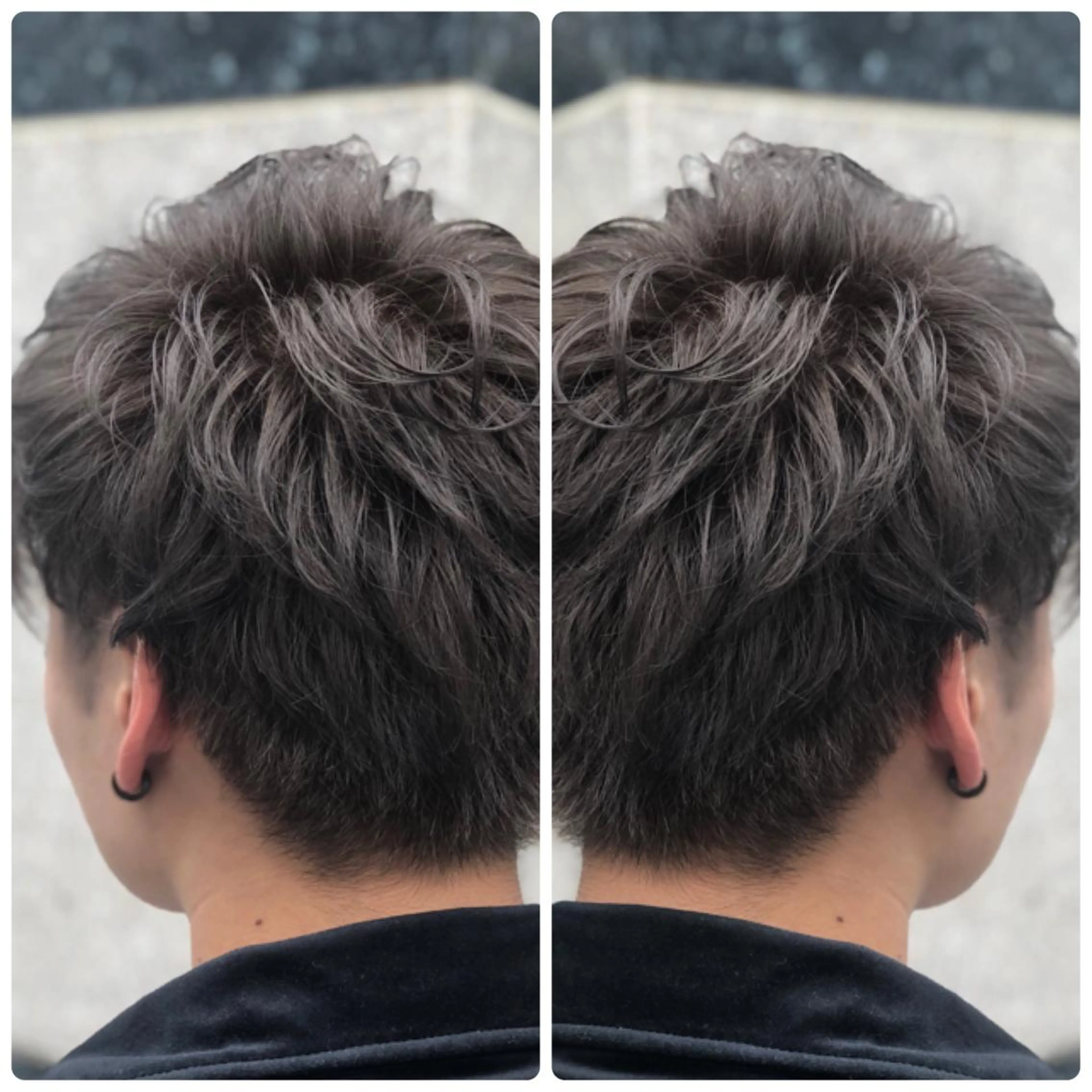 ショート カラー アッシュ ダークシルバー シルバー シルバーアッシュ ヘアカラー トリートメント 小山内 龍一郎 店長のヘアスタイル