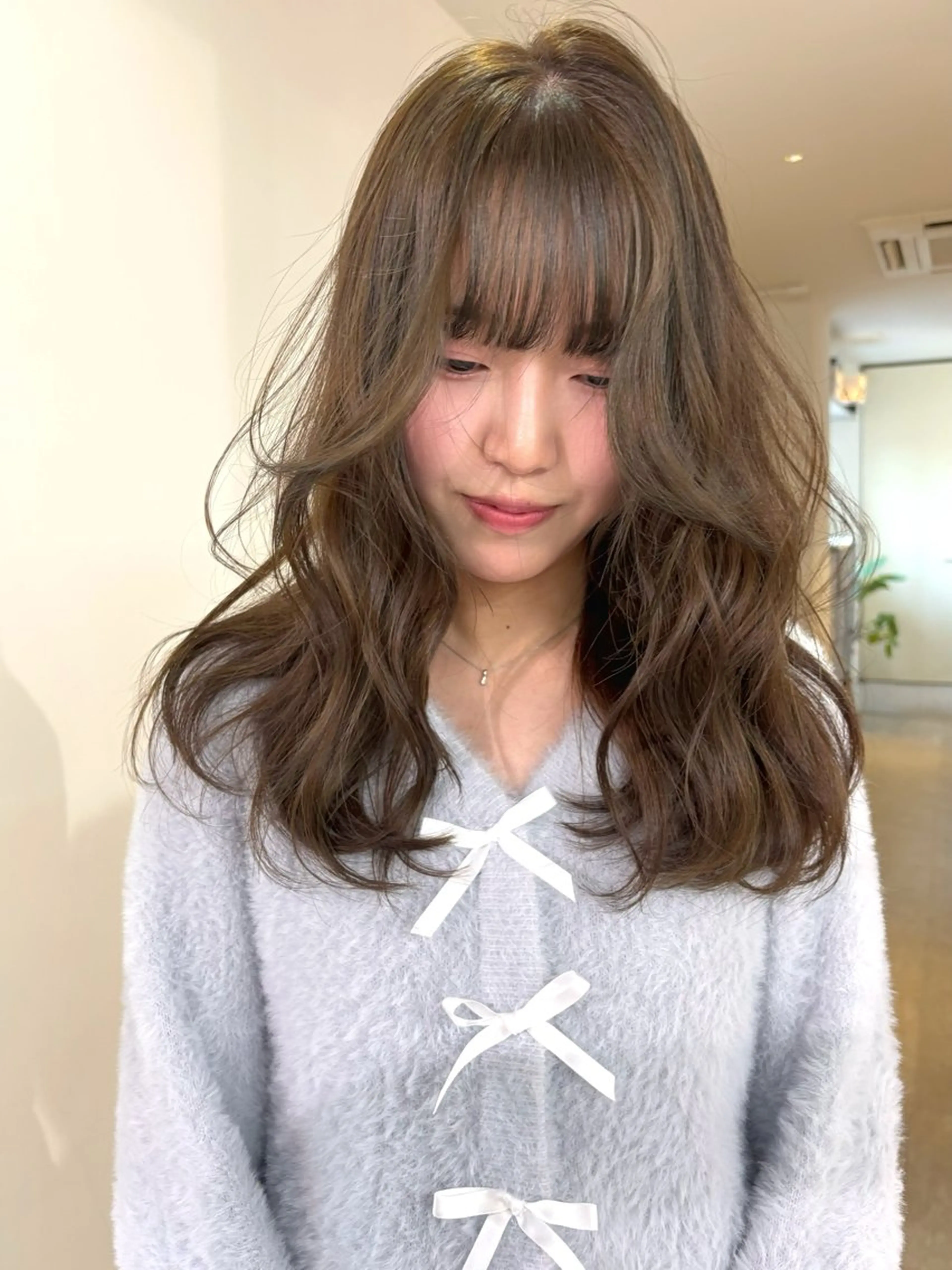 ロング カラー 黒髪 ブリーチ 透明感カラー ダブルカラー ブリーチなしカラー ヘアカラー mizuki/ピンク ベージュ.レイヤーのヘアスタイル