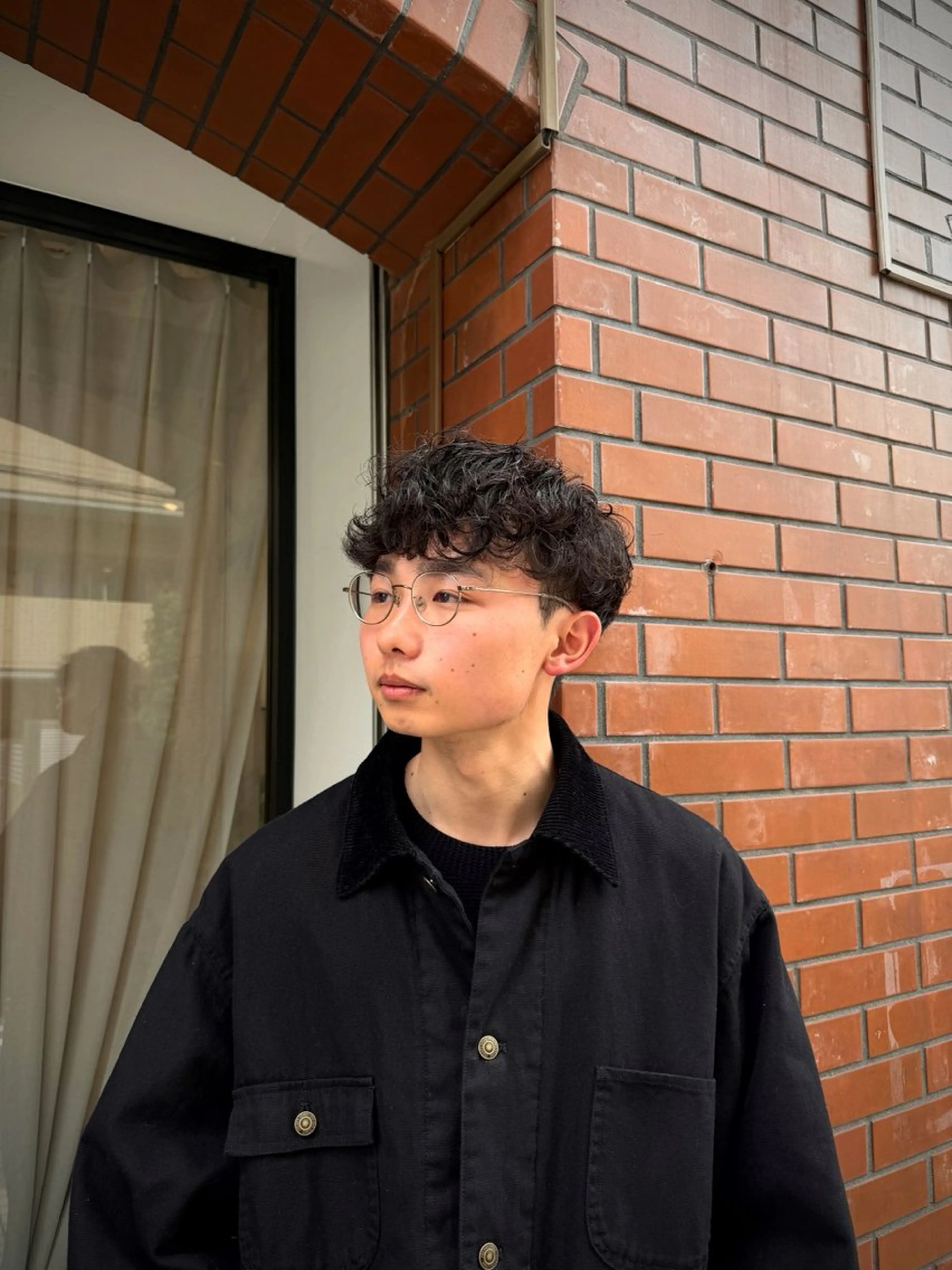 ショート パーマ メンズ メンズパーマ 似合わせカット カット パーマ 保坂 駿太郎のヘアスタイル