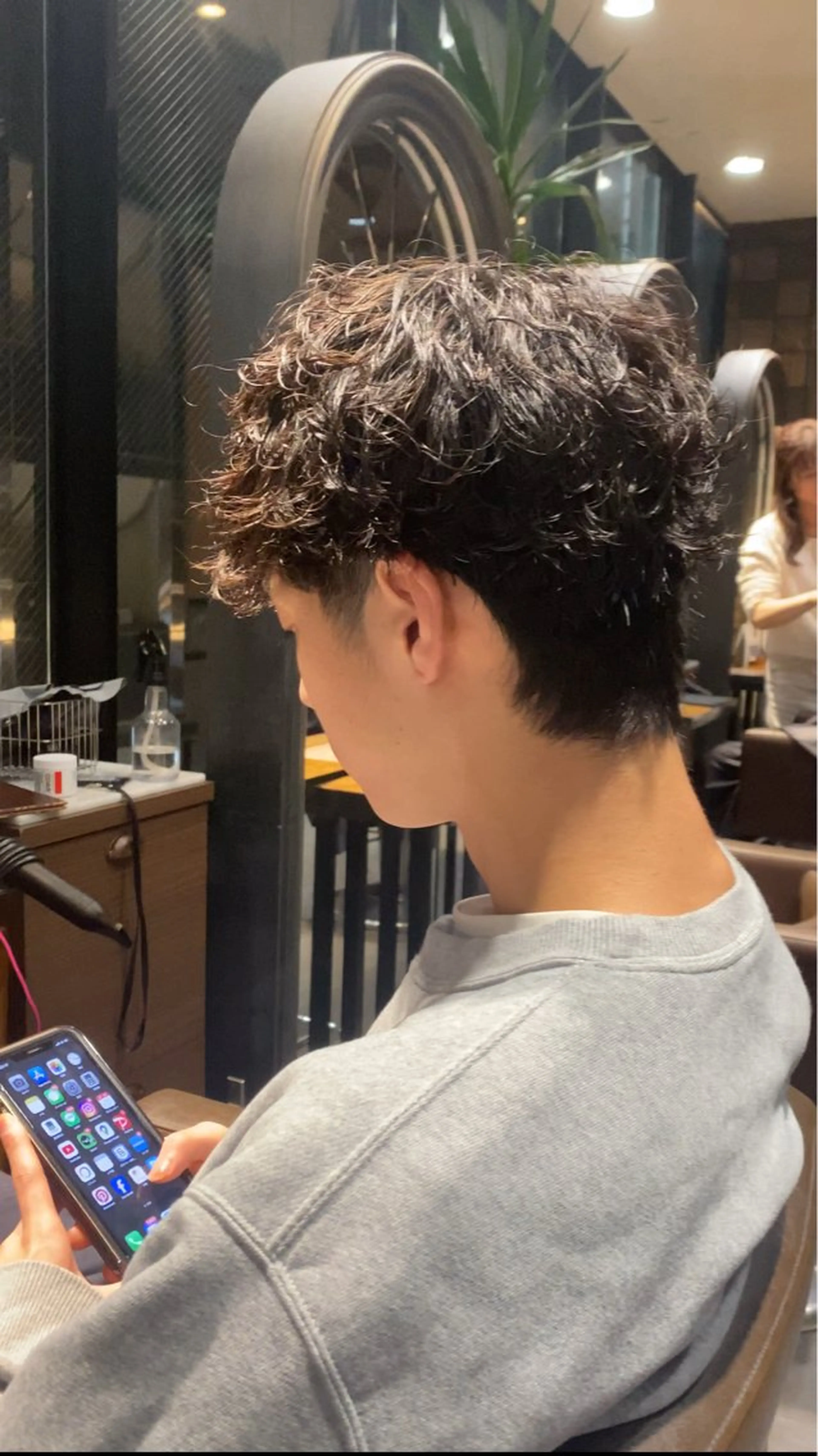 ショート パーマ メンズ メンズパーマ 韓国ヘア/銀座/艶髪 /MINX/ウチダのヘアスタイル