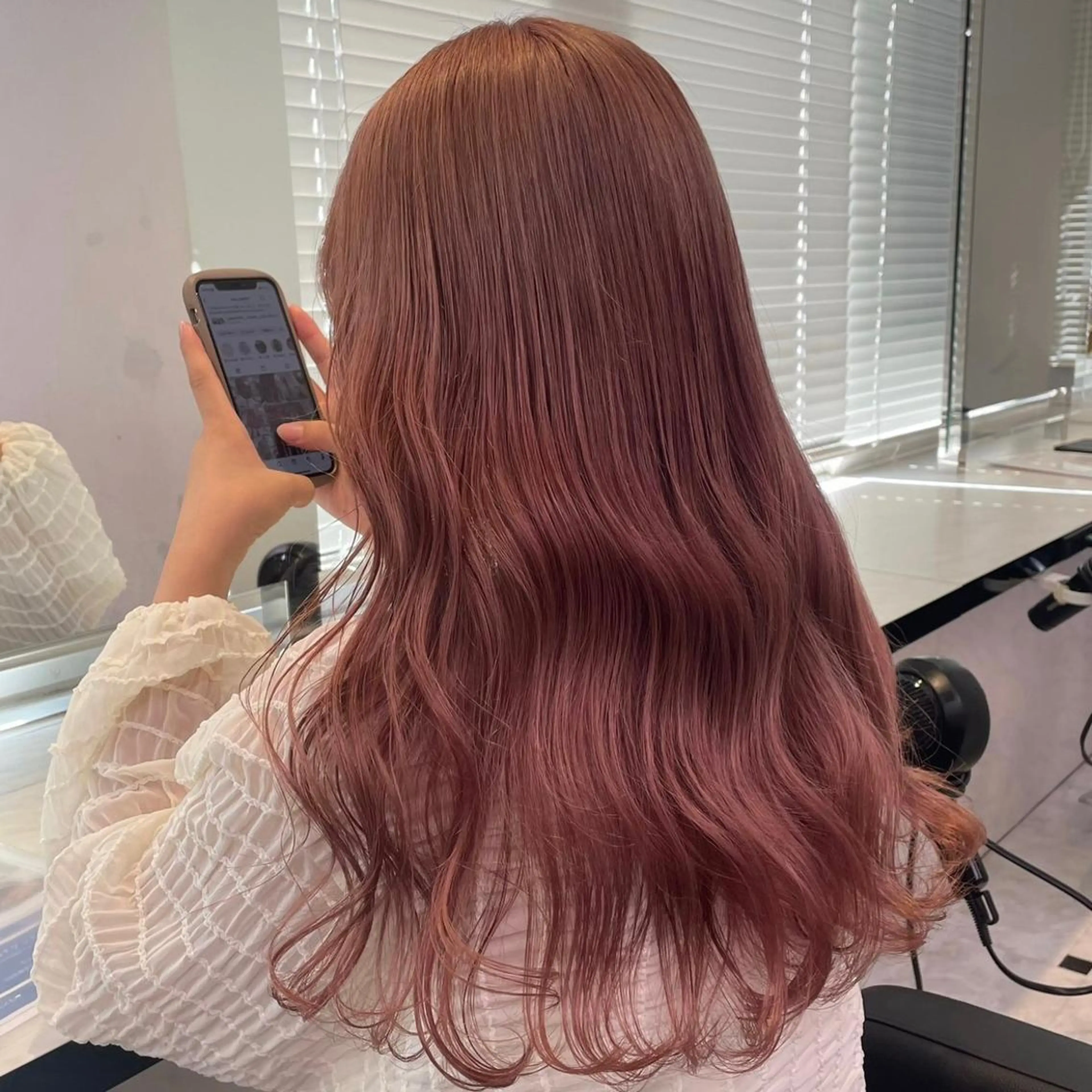 ミディアム 盛れる暖色🎀ガーリ ーヘア🎀きっかのヘアスタイル