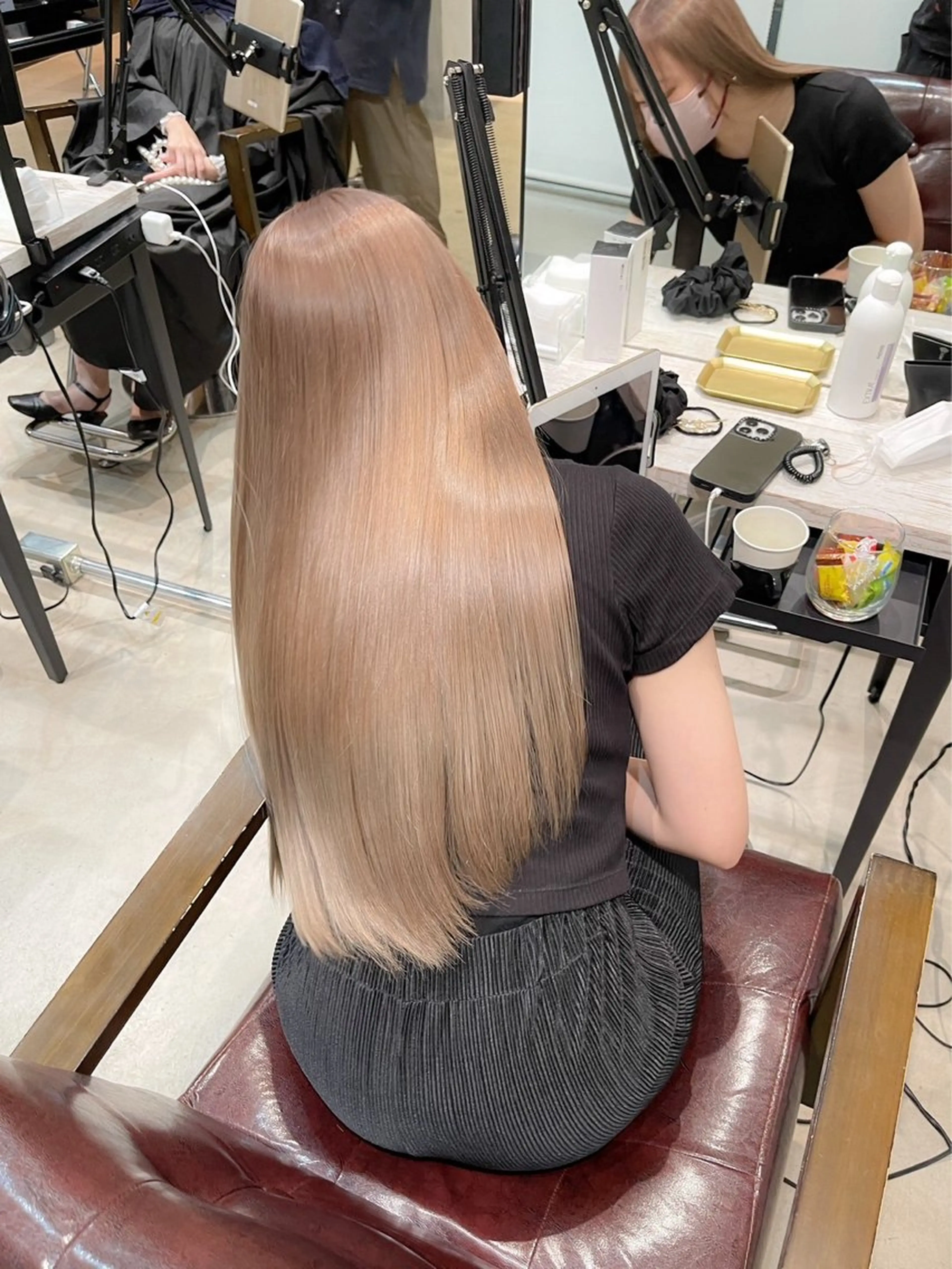 ロング 髪質改善 RIN 中明度韓国ヘアのヘアスタイル