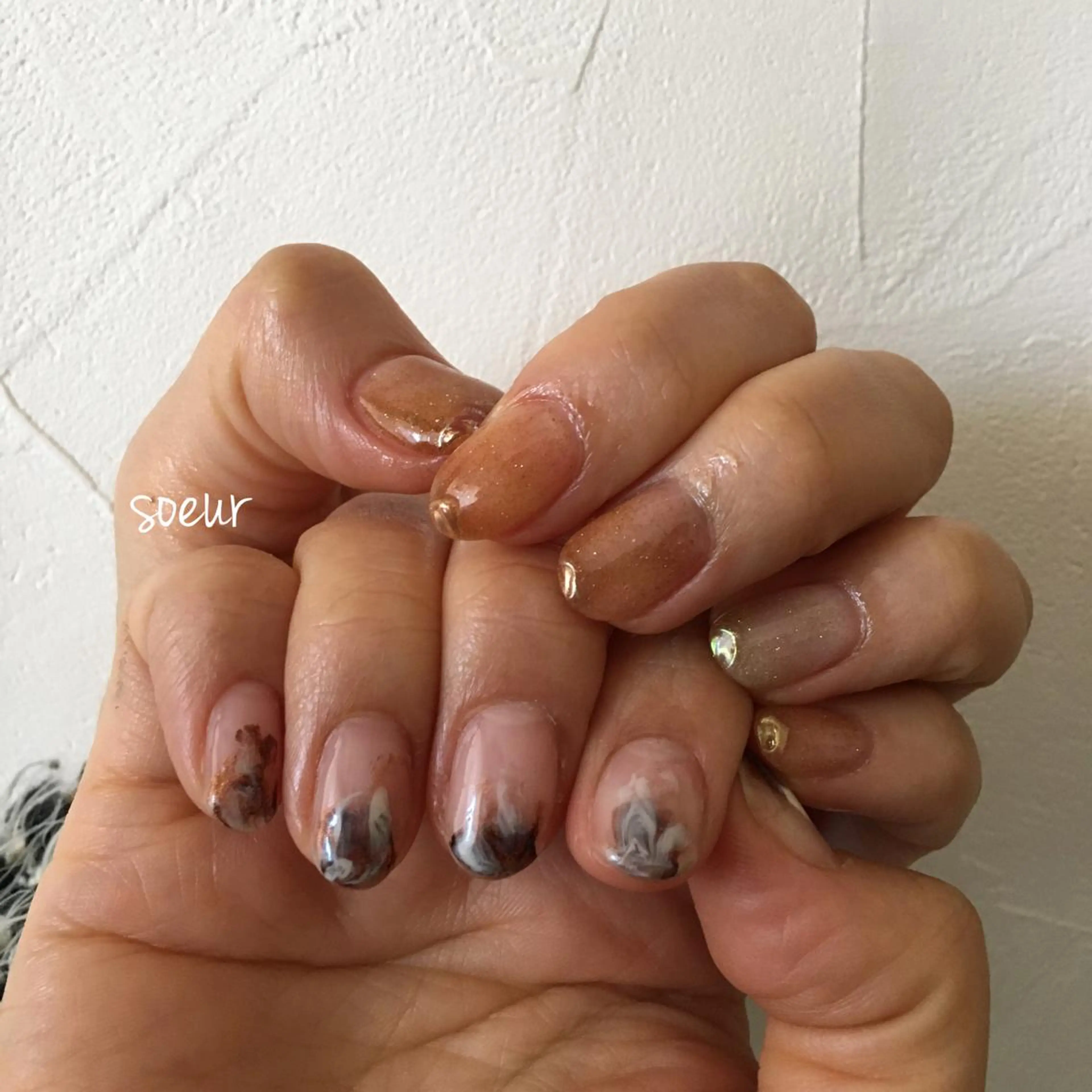 ネイル フラッシュネイル soeur_ 武蔵浦和のネイルデザイン