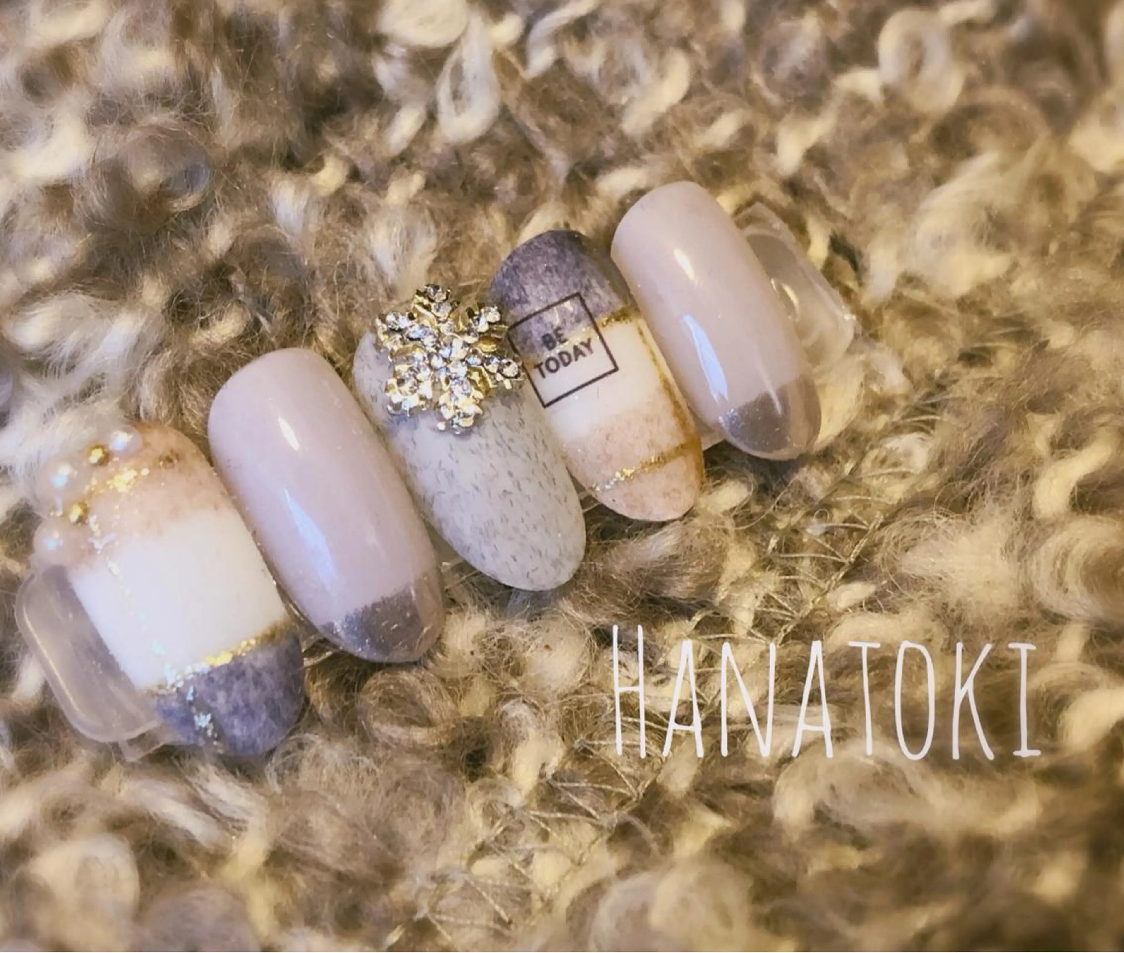 ネイル ジェルネイル マットネイル 冬ネイル その他(ネイル) Hanatoki所属・菅原 千明のネイルデザイン