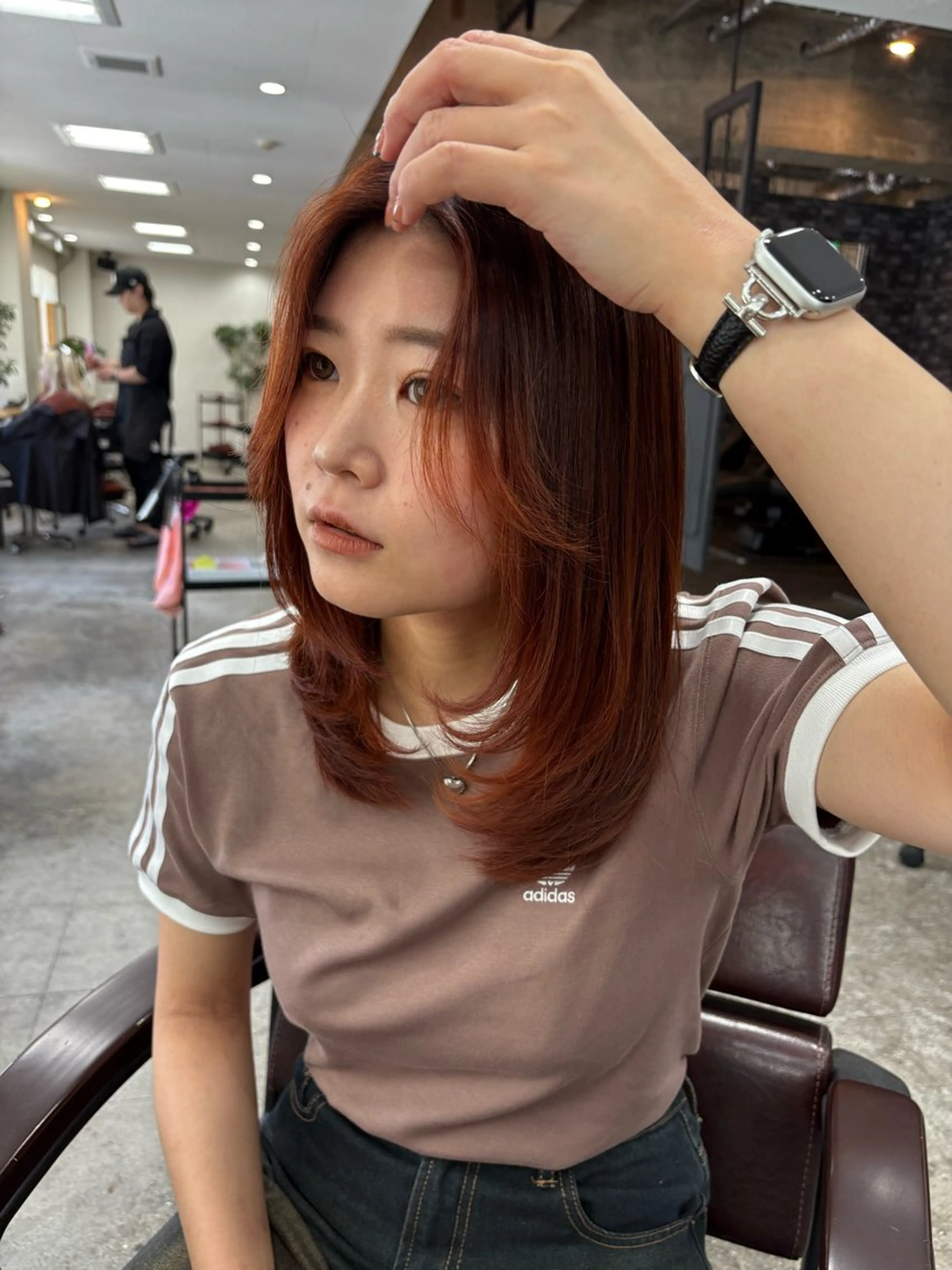 ミディアム カット ヘアカラー CIEL岡山店／ Chida ⛄️のヘアスタイル