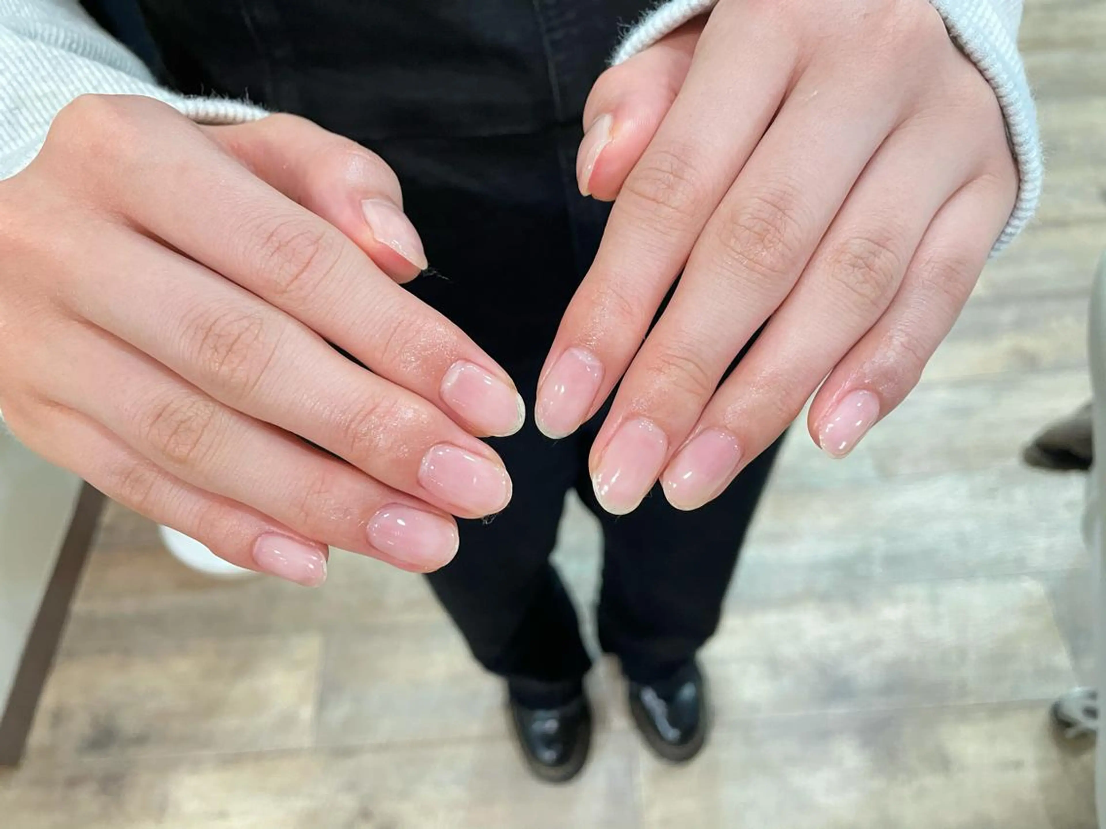 ネイル ハンドネイル ハンドケア R'well所属・はばすみれ🎀ﾈｲﾙ 光ﾌｪｲｼｬﾙ ﾍｱのネイルデザイン