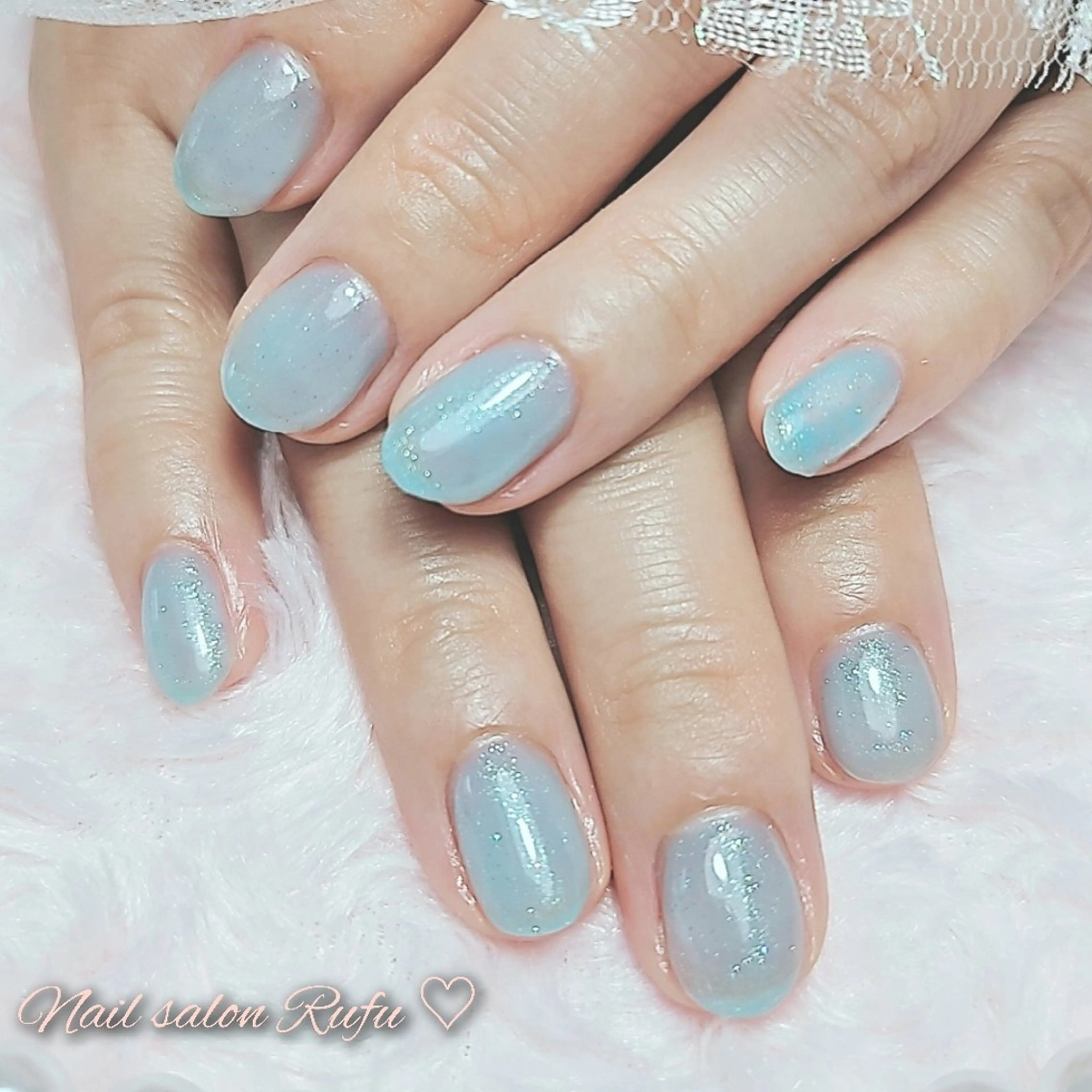 ネイル ラメ(グリッター) ワンカラーネイル Nail salon　Rufu所属・Nail Salon  Rufu【ルフ】のネイルデザイン