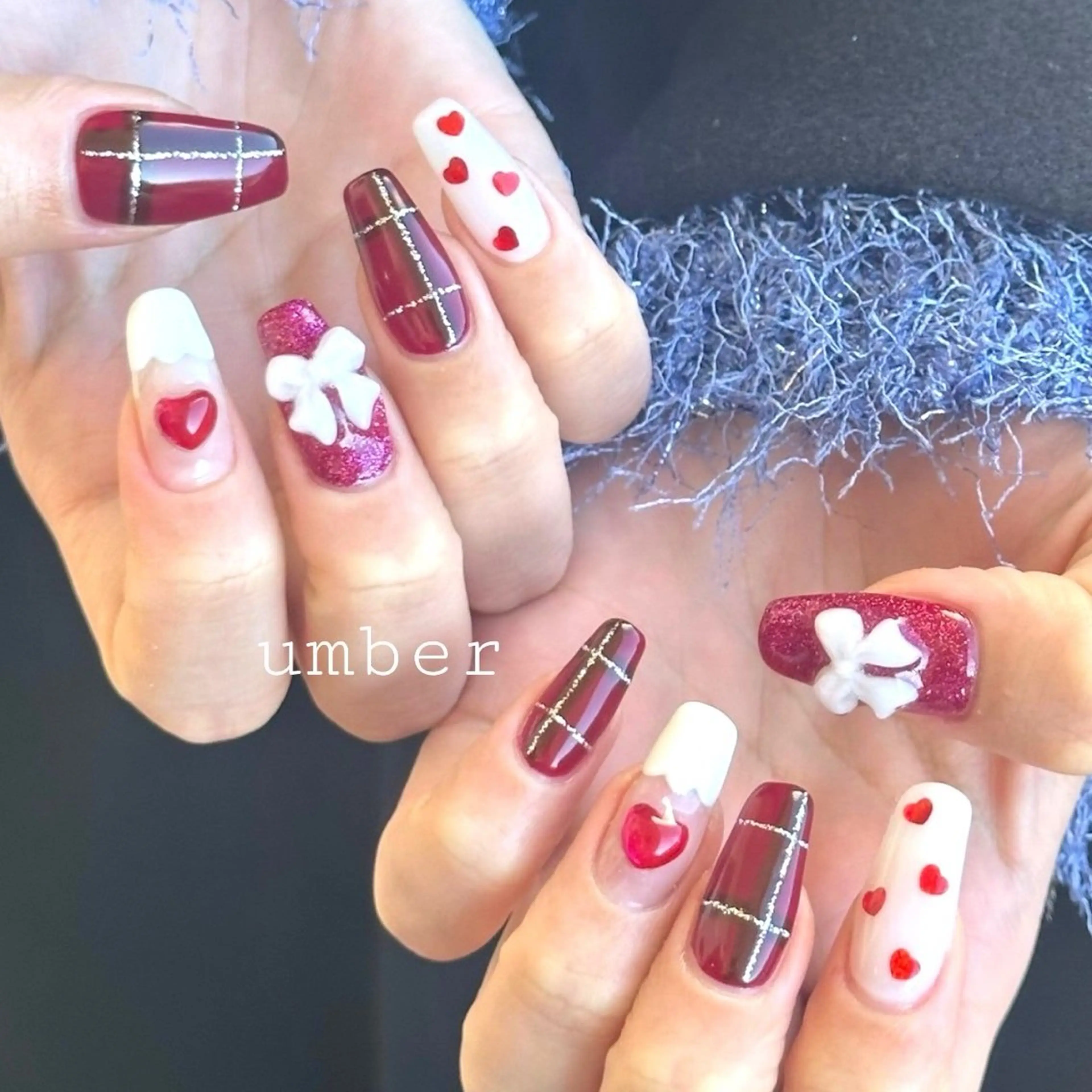 ネイル ハンドネイル umber 三茶1分のネイルデザイン