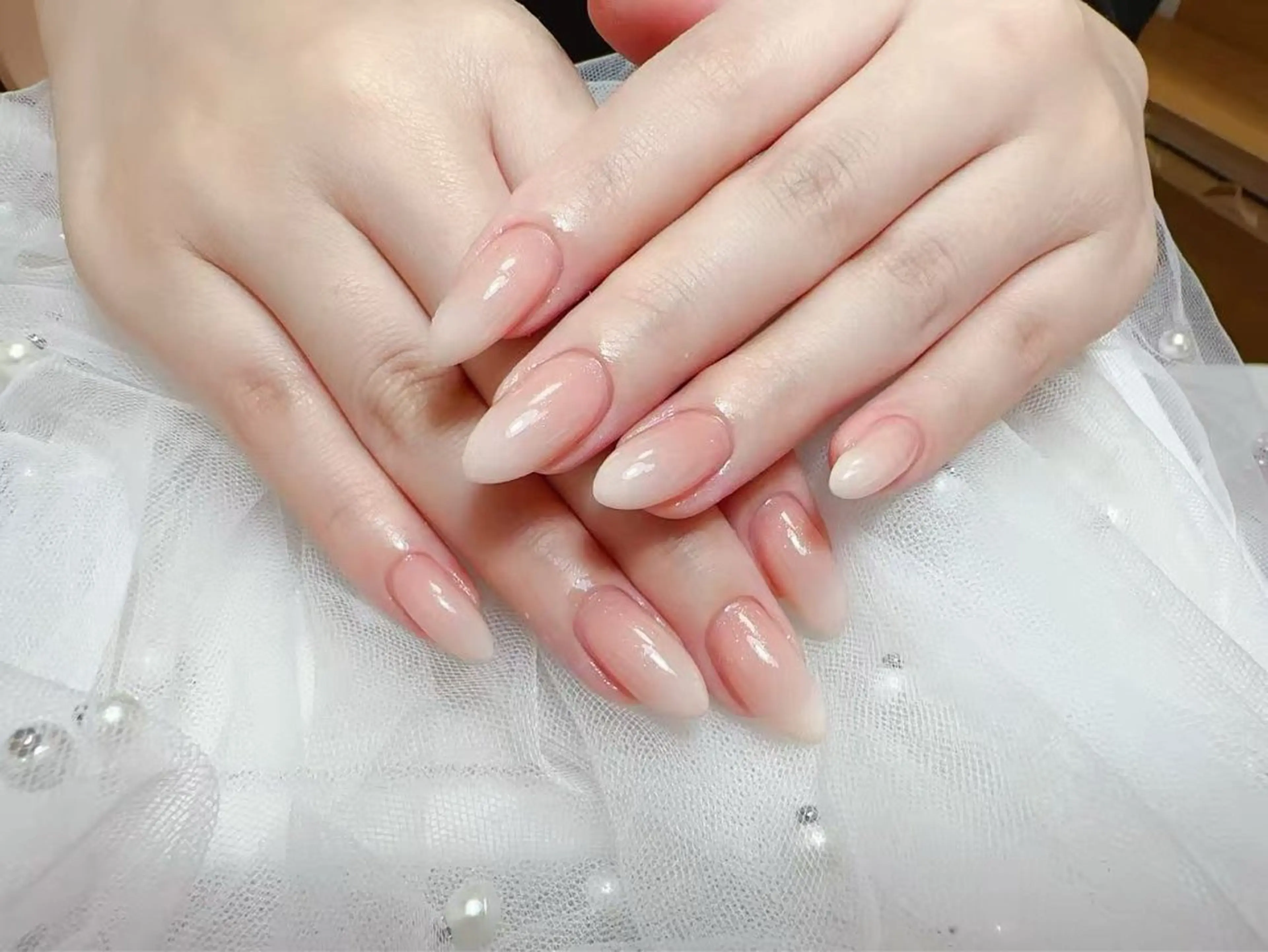 フレンチ、オーロラ、ベビーブーマー、チックネイル 💅新規オフ無料✨✨¥5990の写真