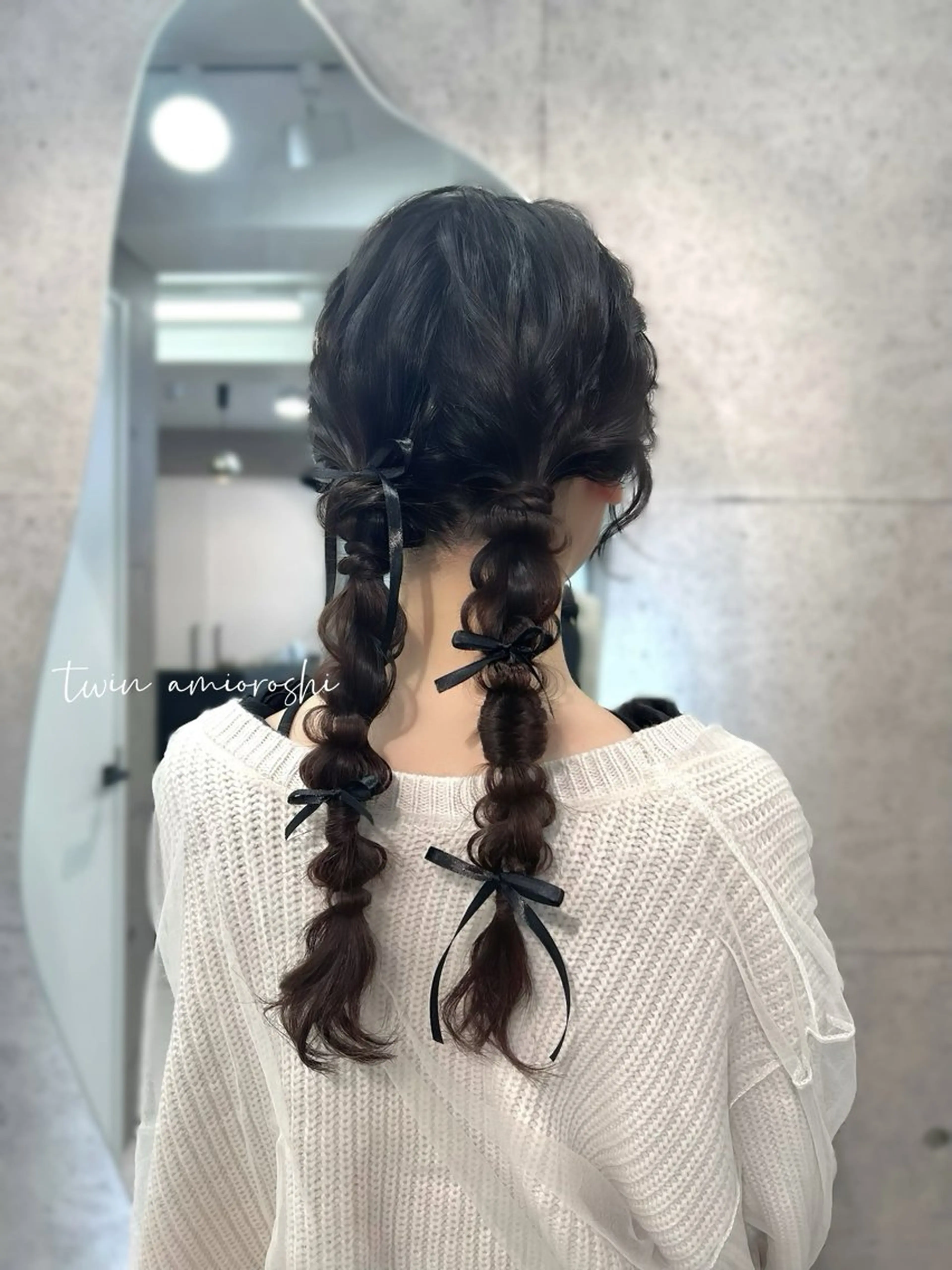 セミロング ヘアアレンジ ヘアセット ヘアメイク/髪質改善 🎀Moeri🎀のヘアスタイル