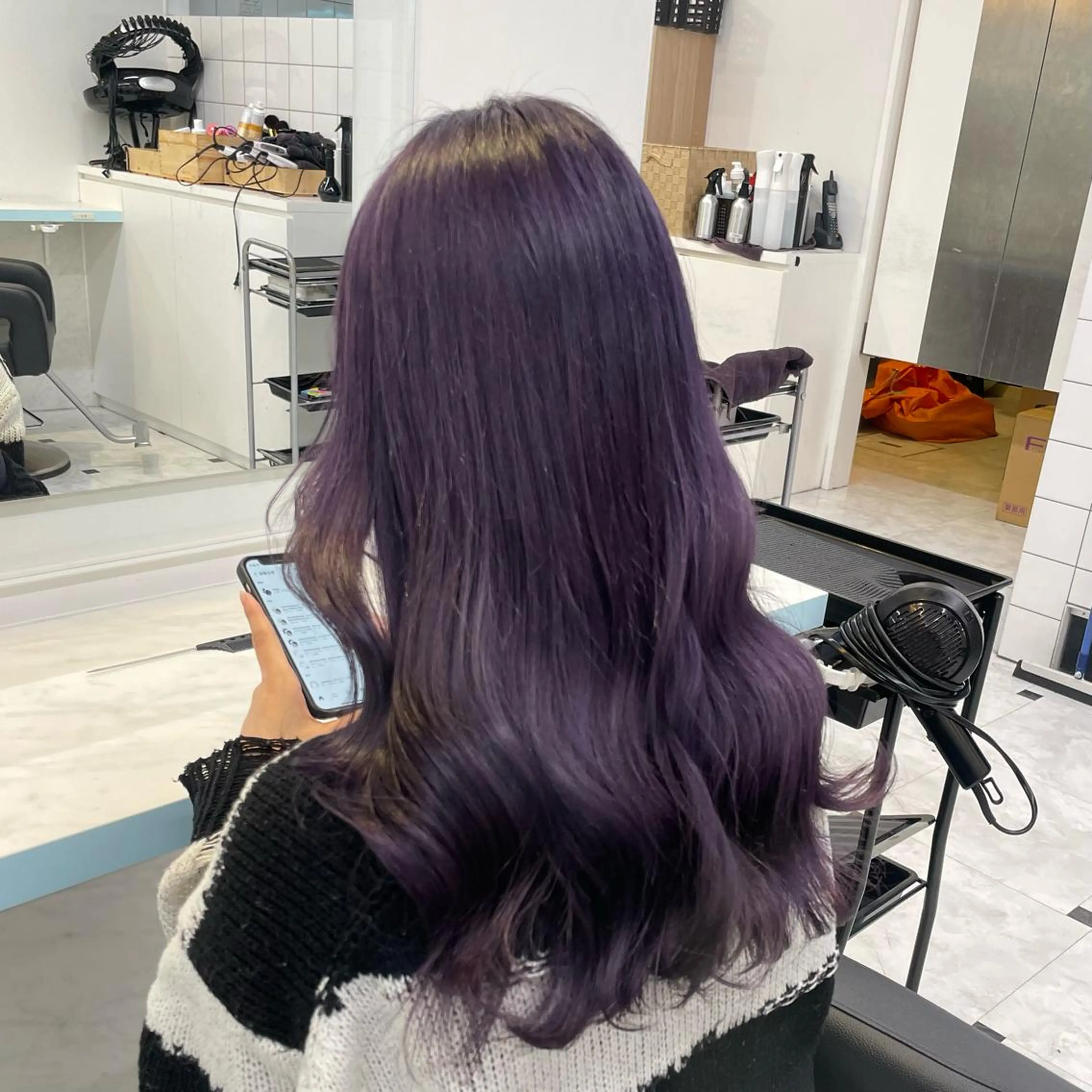 ロング カラー 艶髪グレージュ特化/ CHIKARAのヘアスタイル