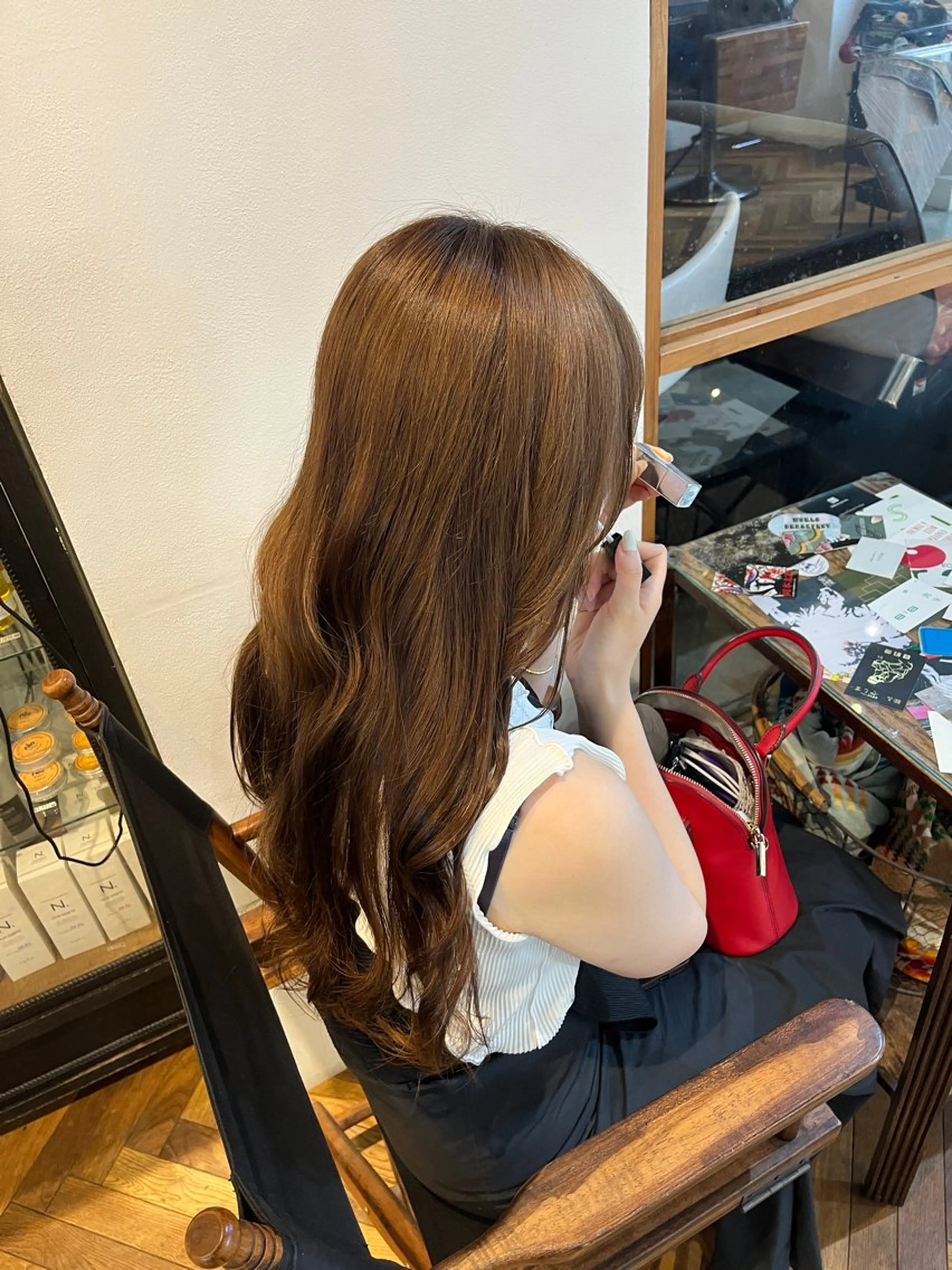 ロング カラー HOMIE TOKYO所属・sora / 渋谷 / ハイトーンのヘアスタイル