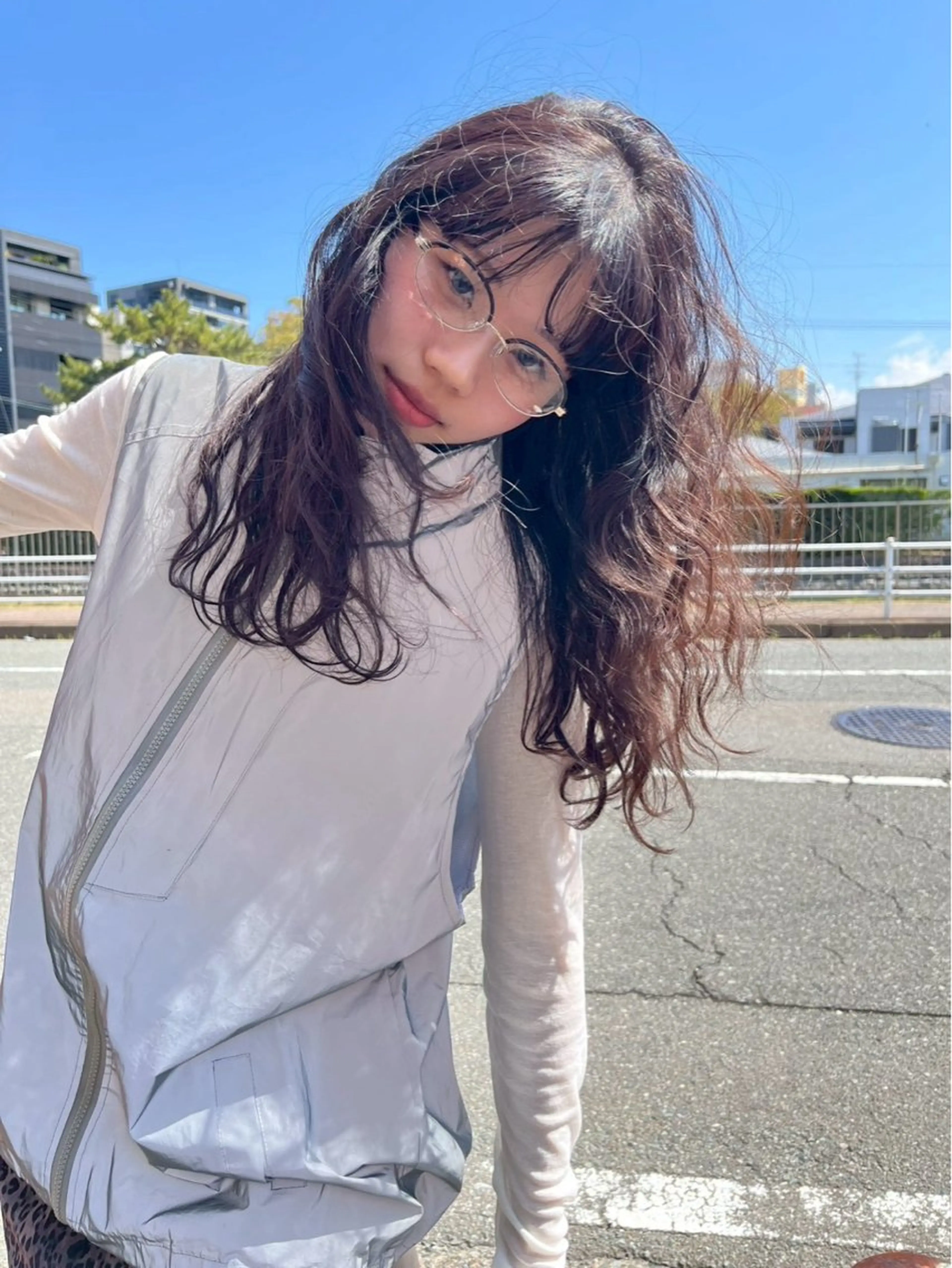 セミロング パーマ qpula クプラのヘアスタイル