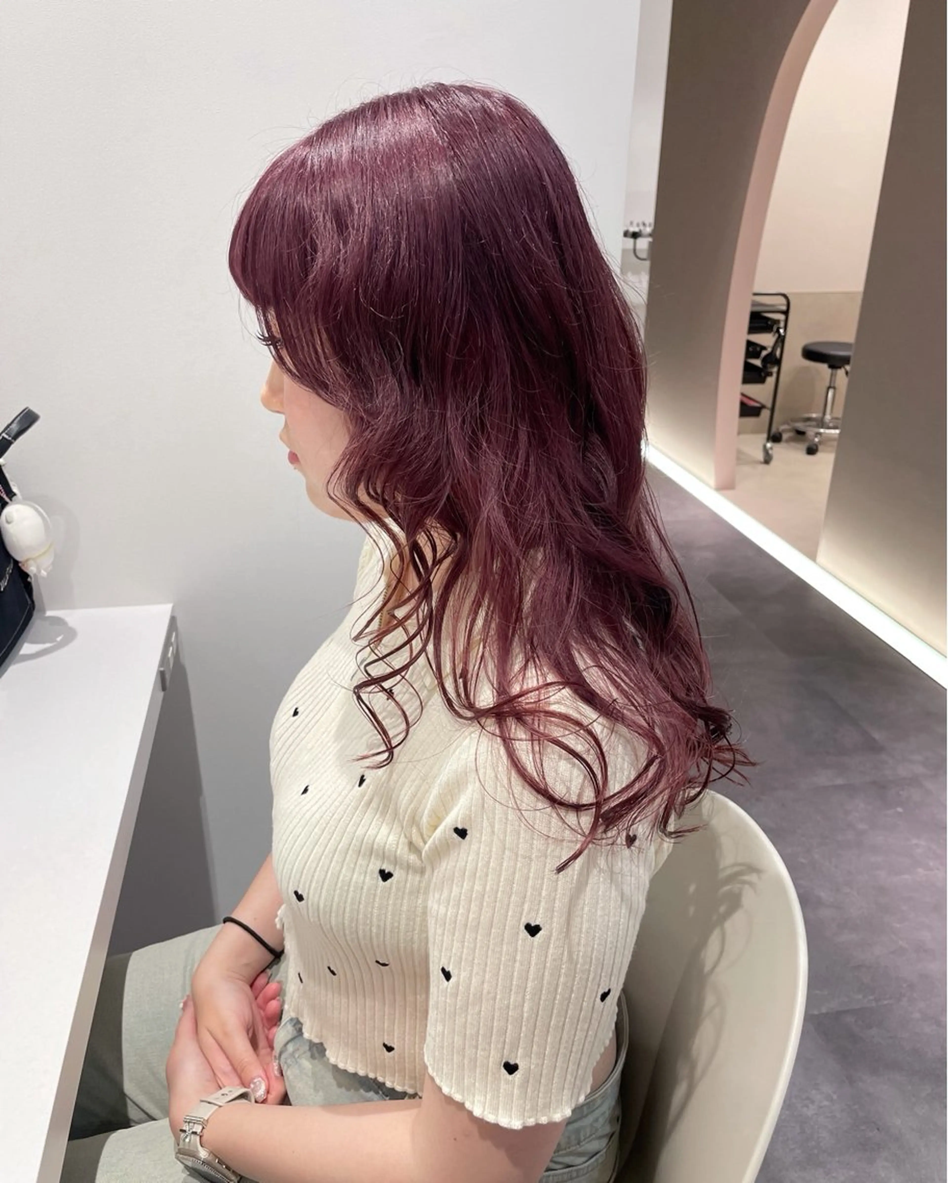 ロング カラー ヘアカラー トリートメント 佐野 えり奈のヘアスタイル