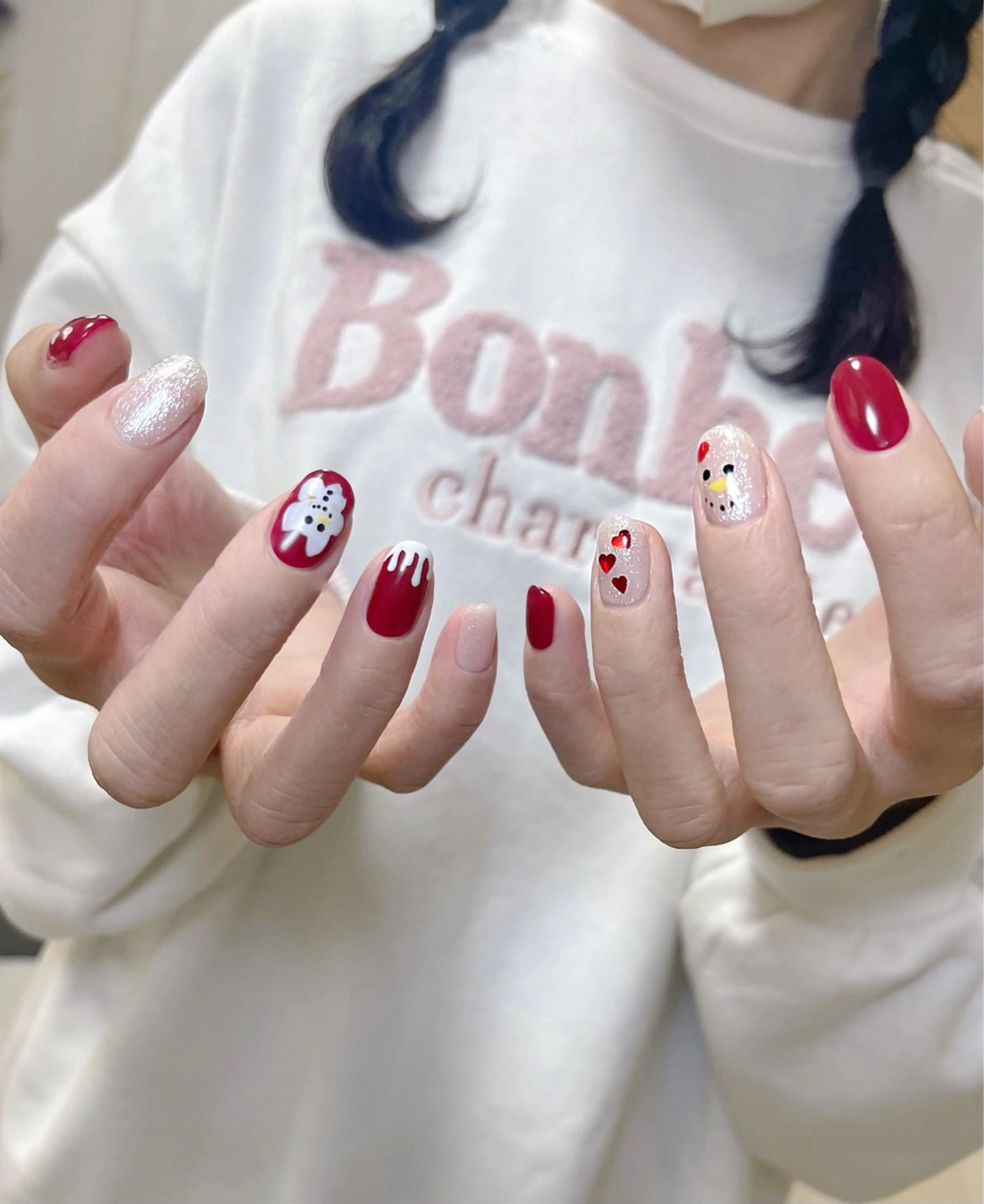 ミディアム ハンドネイル めぐみのネイルサロン 惠のネイルデザイン