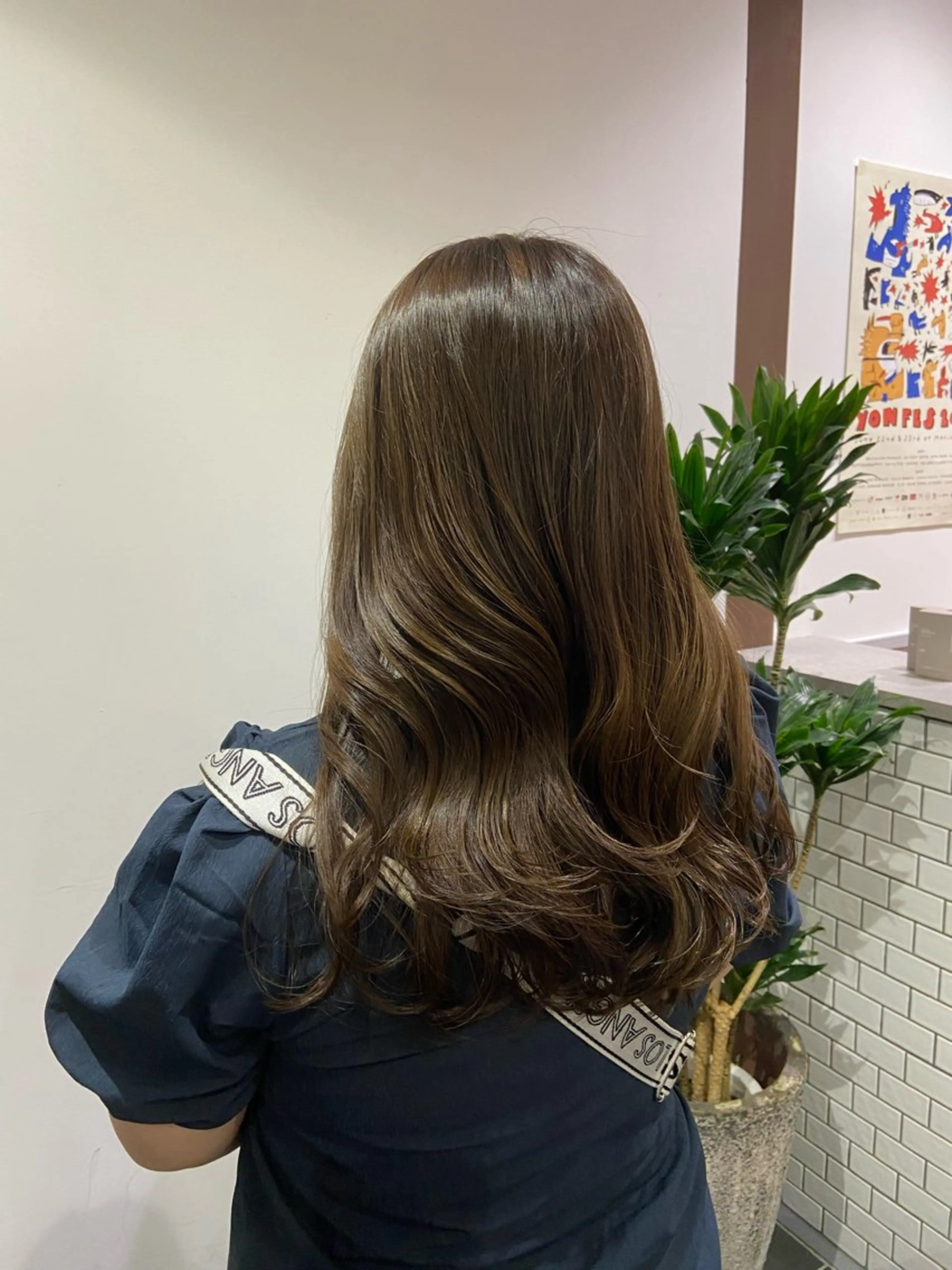 ロング カラー ブリーチ ブラウンカラー ブリーチなしカラー カット ヘアカラー 加藤 こゆきのヘアスタイル