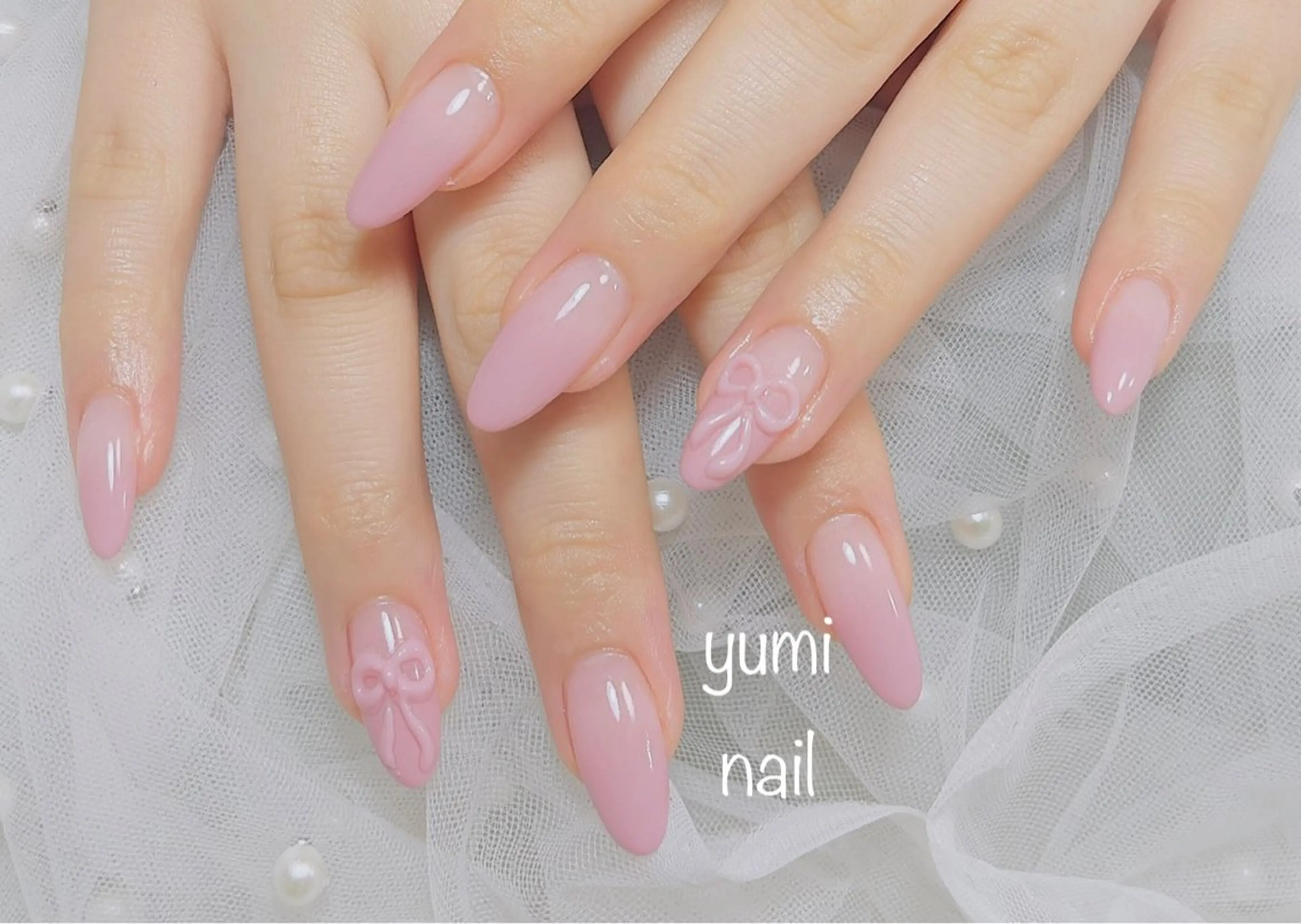 ネイル 𝐲𝐮𝐦𝐢🎀 長さ出しデザイン専門のネイルデザイン