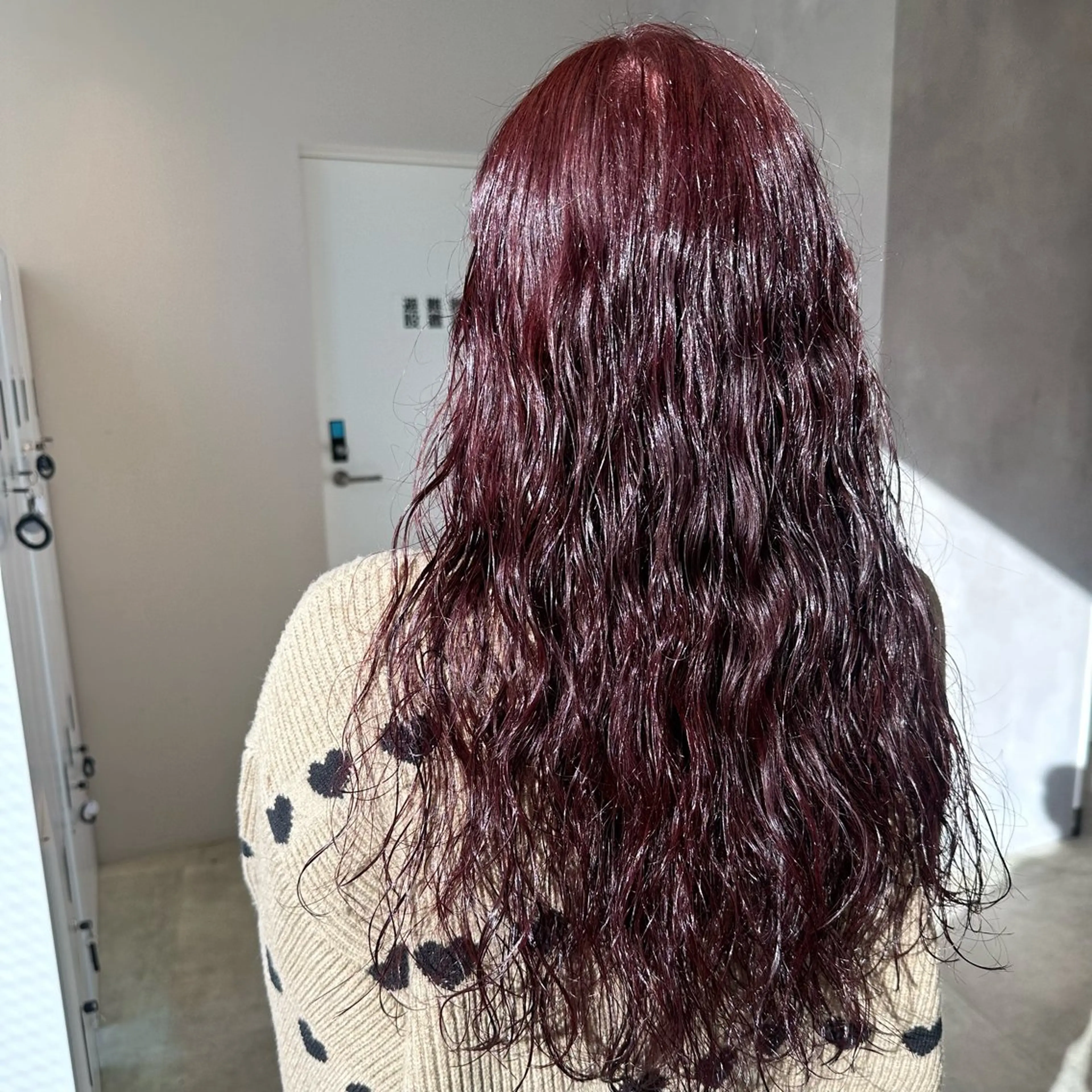 ロング カラー パーマ カット パーマ トリートメント デザインカラー/パー マ🦖外岡咲希🦖のヘアスタイル