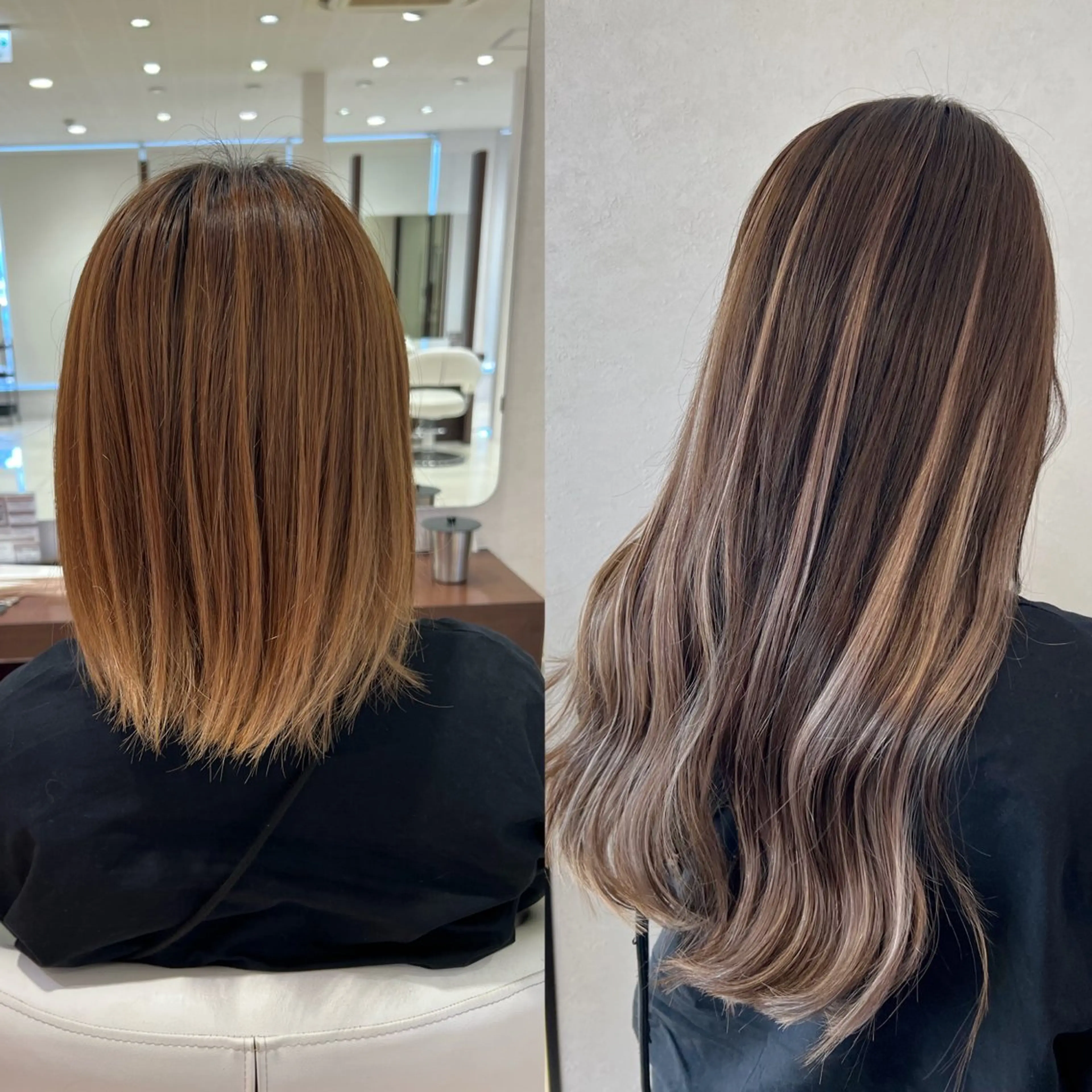 カラー nehus nagaoka所属・🖤複雑履歴ブリーチ Mizuki 🖤のヘアスタイル