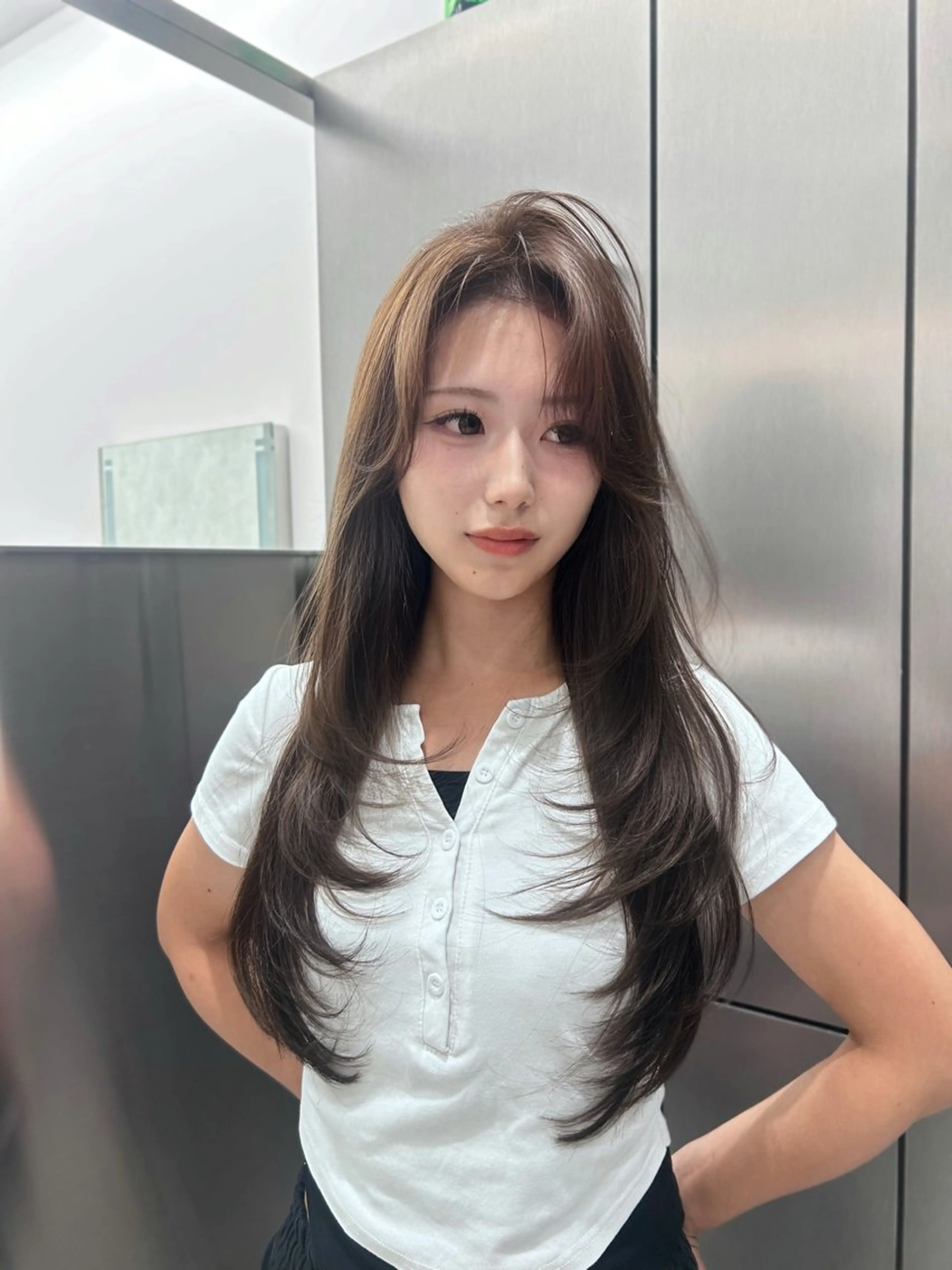 ロング レイヤーカット カット ヘアカラー トリートメント 大人レイヤー/艶美髪 🇺🇸TOMONAのヘアスタイル