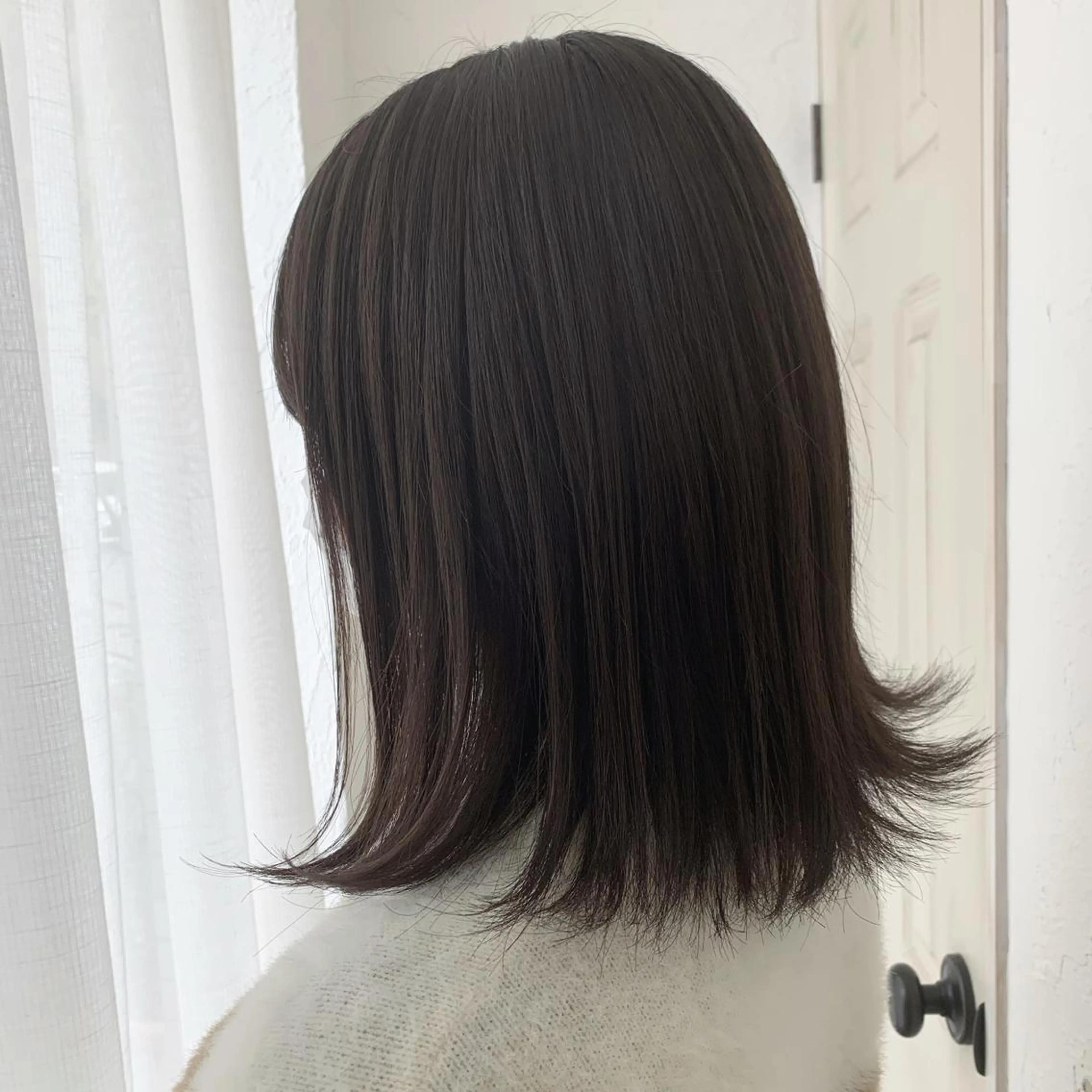 セミロング カラー カット ヘアカラー fio マナミのヘアスタイル