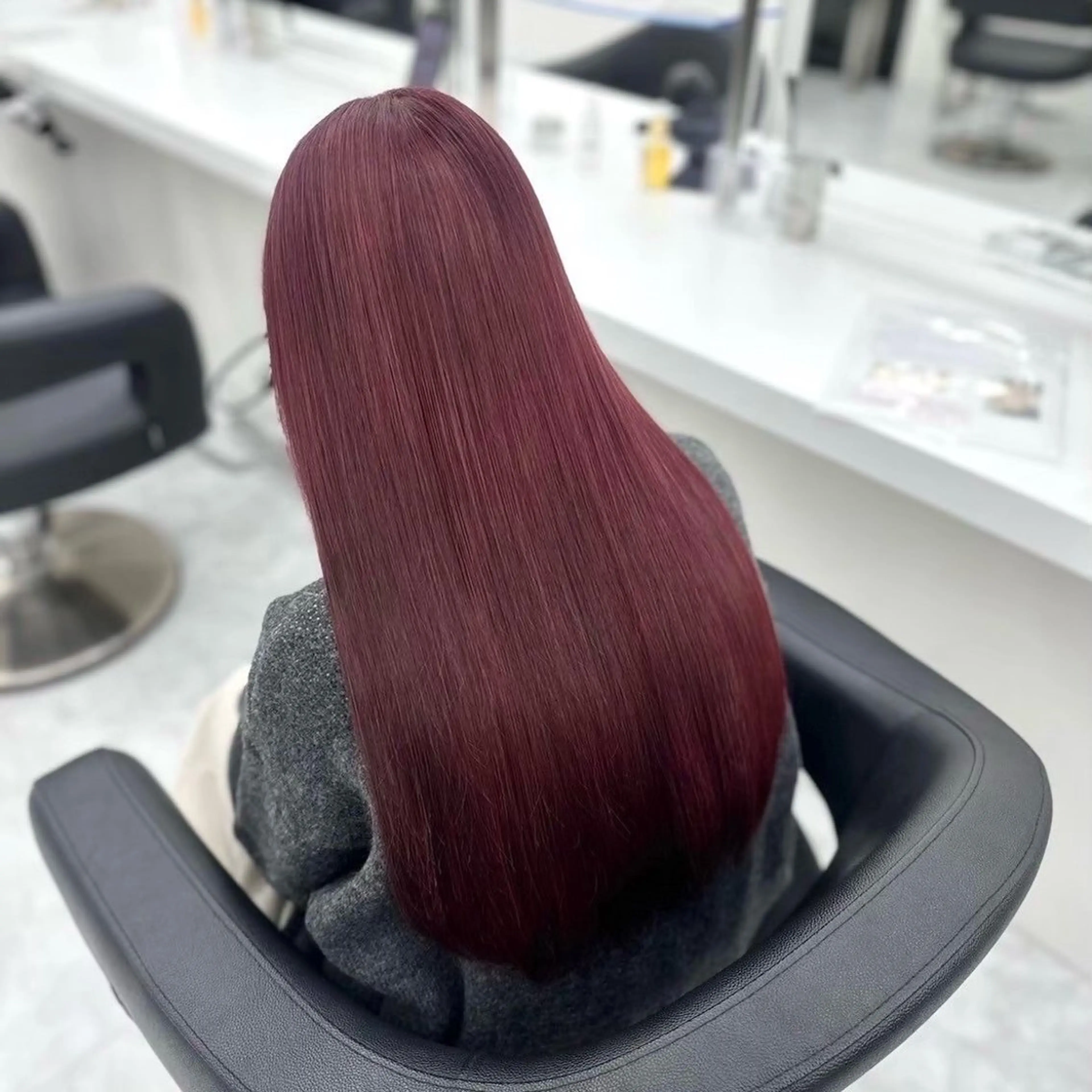 ロング 韓国っぽ♡寒色/暗髪 🫧MOEKA🦋のヘアスタイル