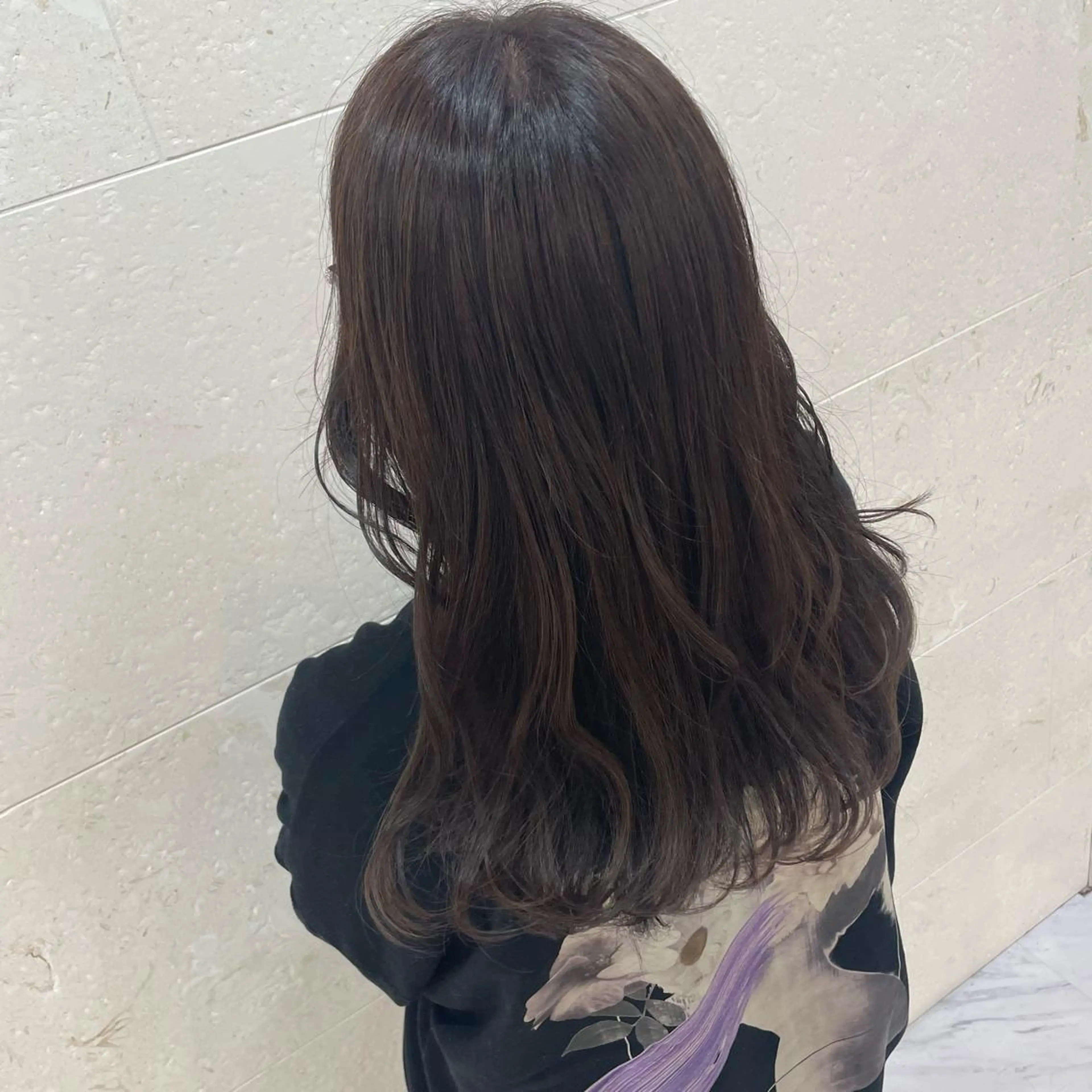 ロング カラー 安田 柚月のヘアスタイル