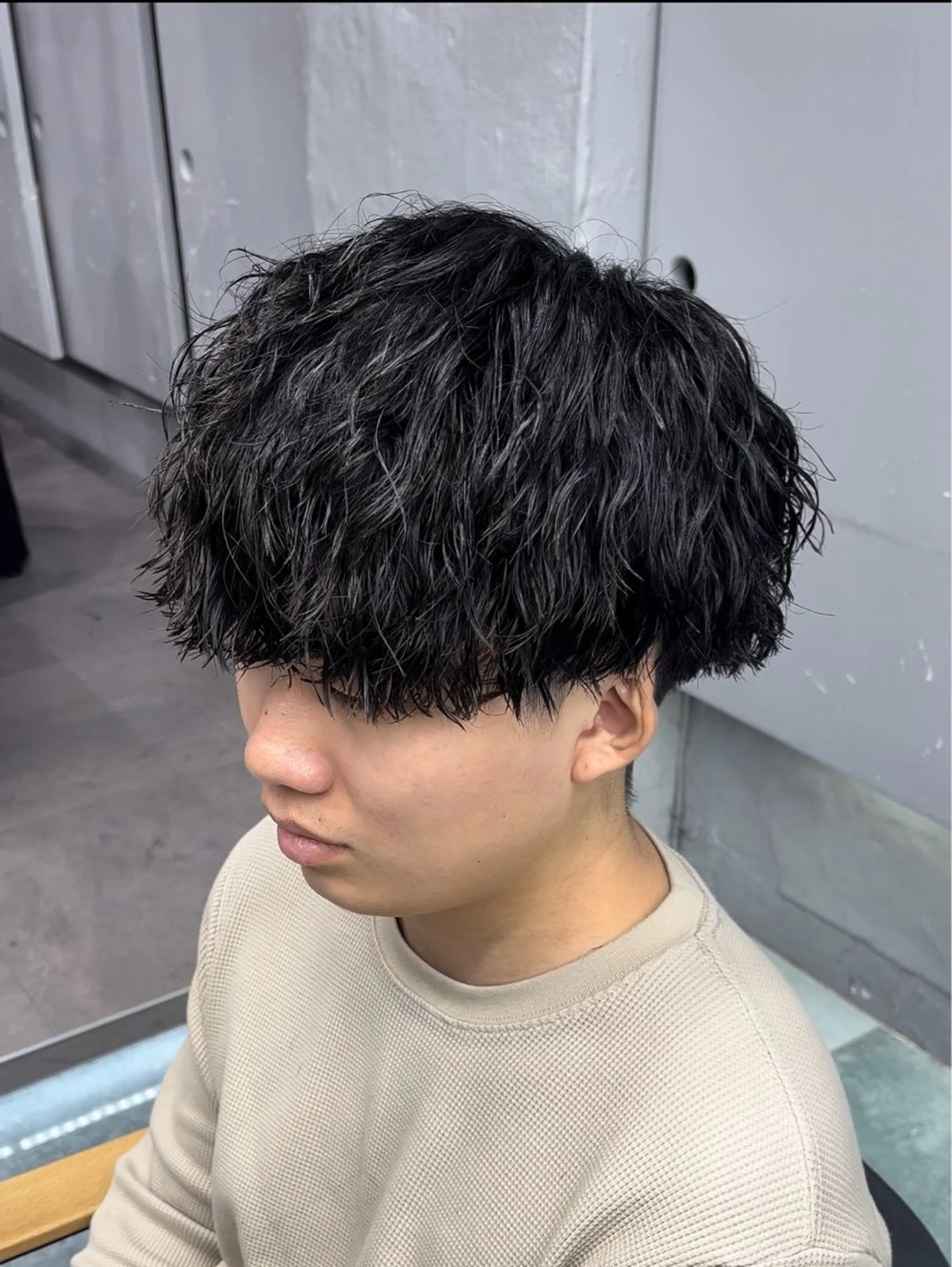 パーマ メンズ メンズパーマ ツイストスパイラルパーマ 波巻きパーマ スパイラルパーマ 【メンズ特化】 寺田遥輝のヘアスタイル