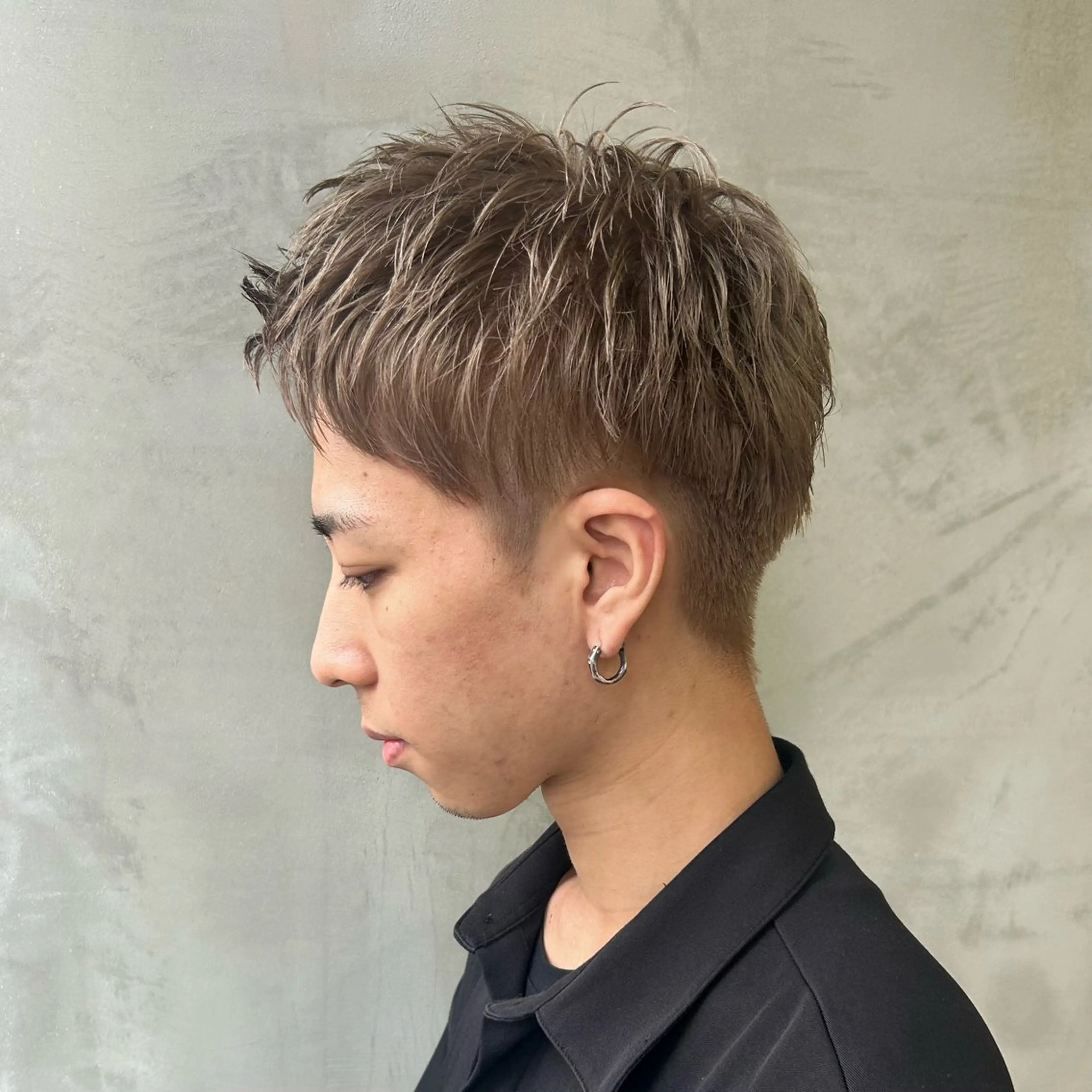 メンズ メンズブリーチ カット ヘアカラー 前隈 のりかのヘアスタイル