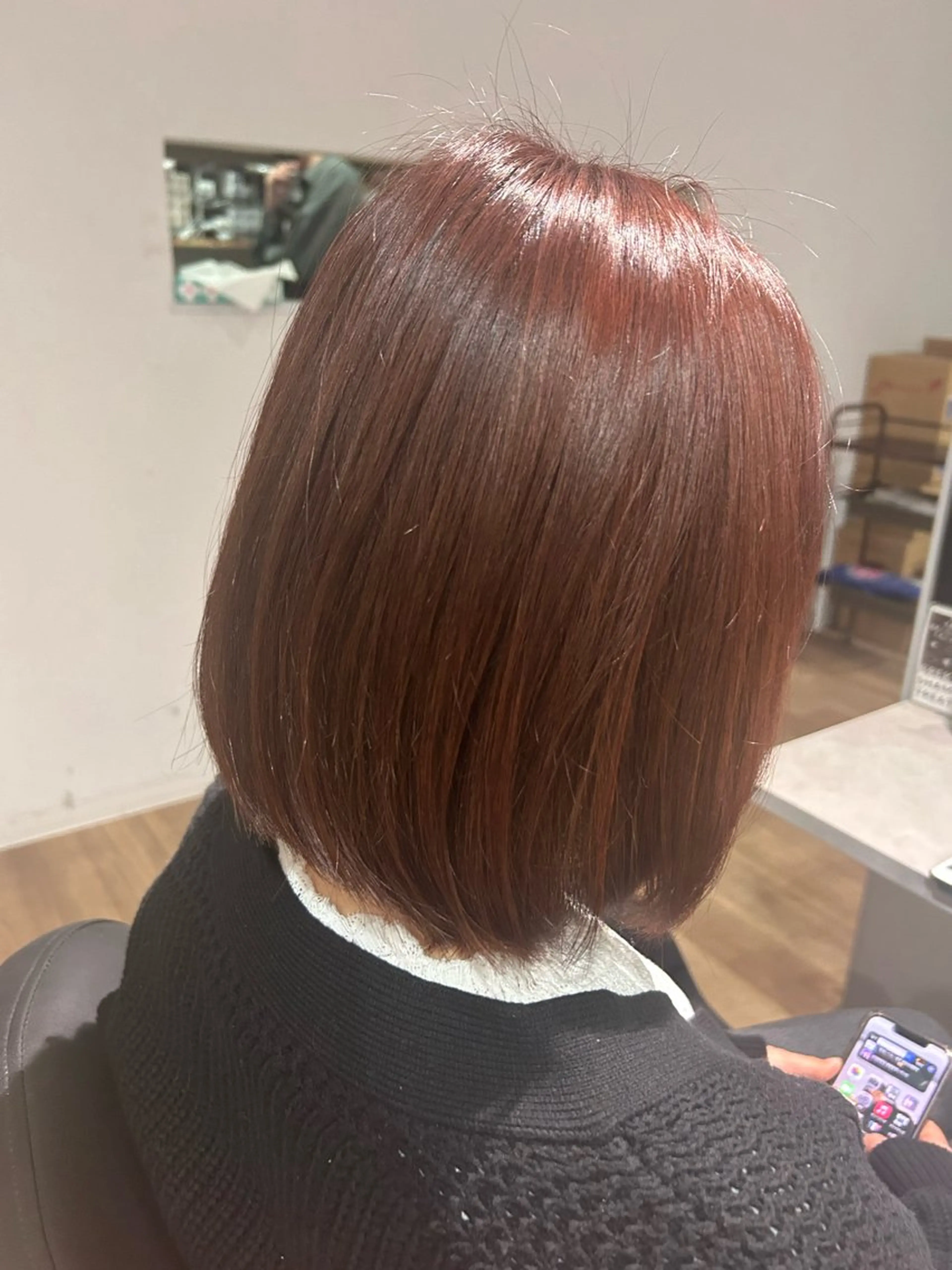 カラー ピンクカラー GLanz 朱蒙のヘアスタイル