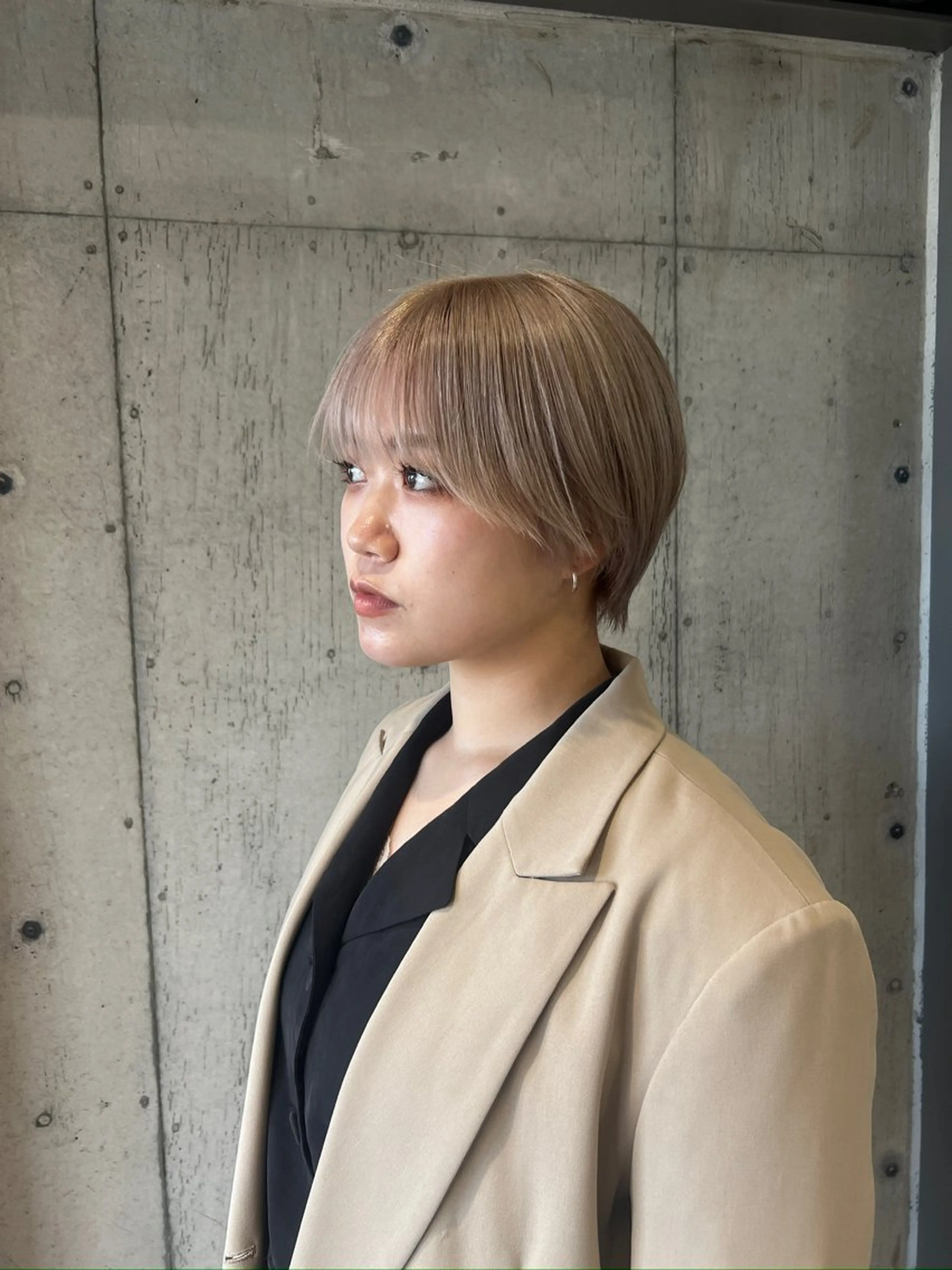 ショート カラー カット ヘアカラー トリートメント 透明感/血色カラー/ 似合せレイヤー/ゆいのヘアスタイル