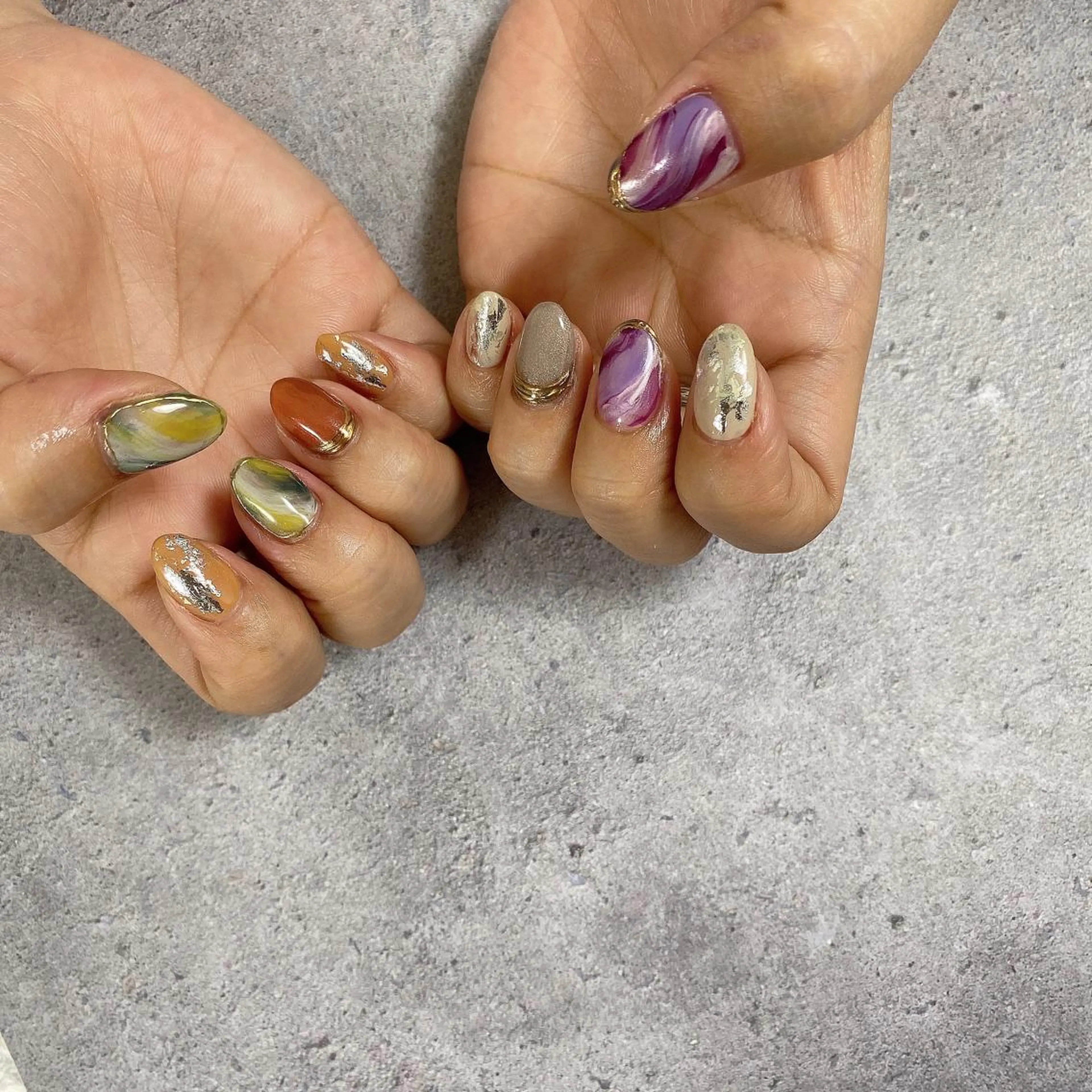 ネイル ミラーネイル SOL NAILのネイルデザイン