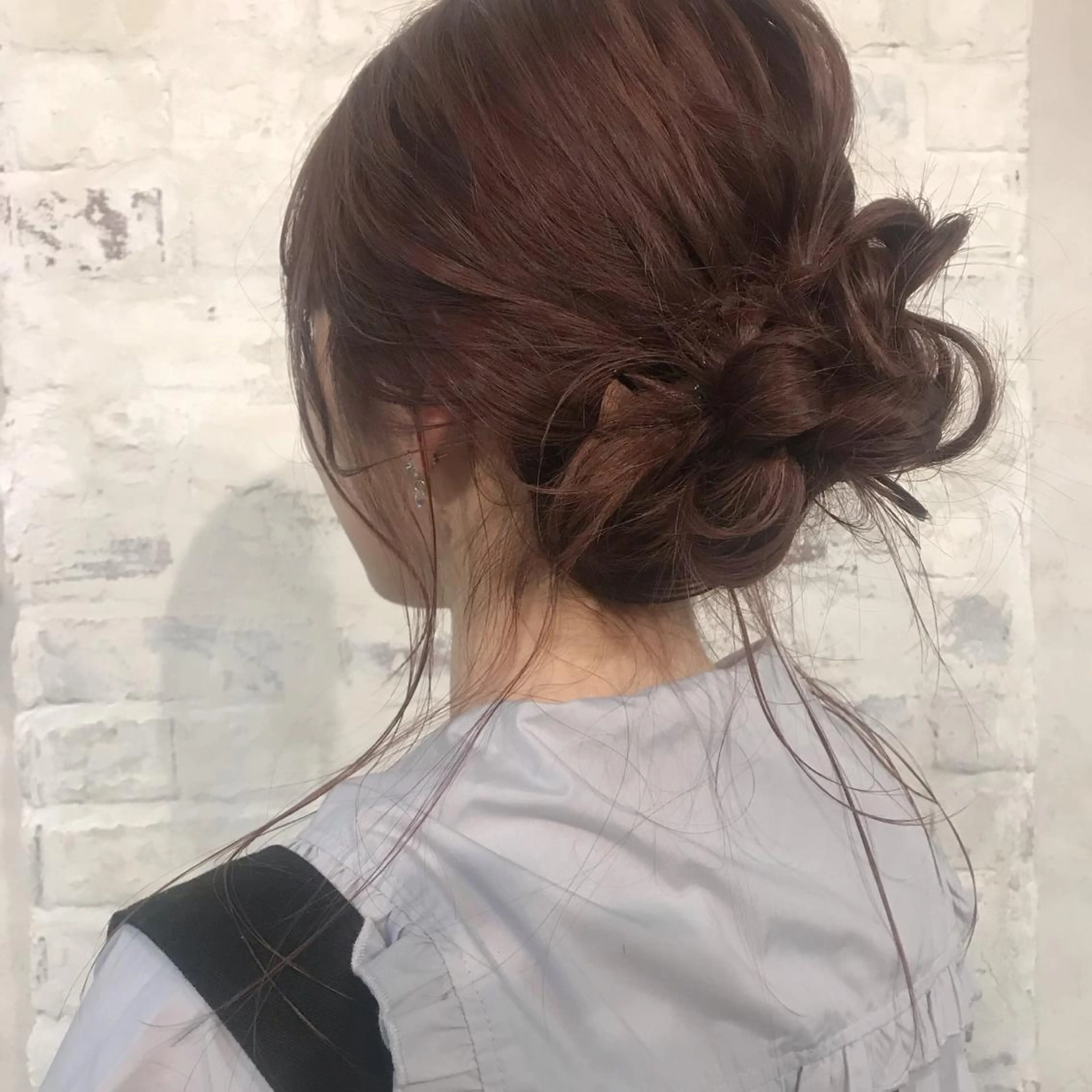 ヘアアレンジ 泊 紗羅のヘアスタイル