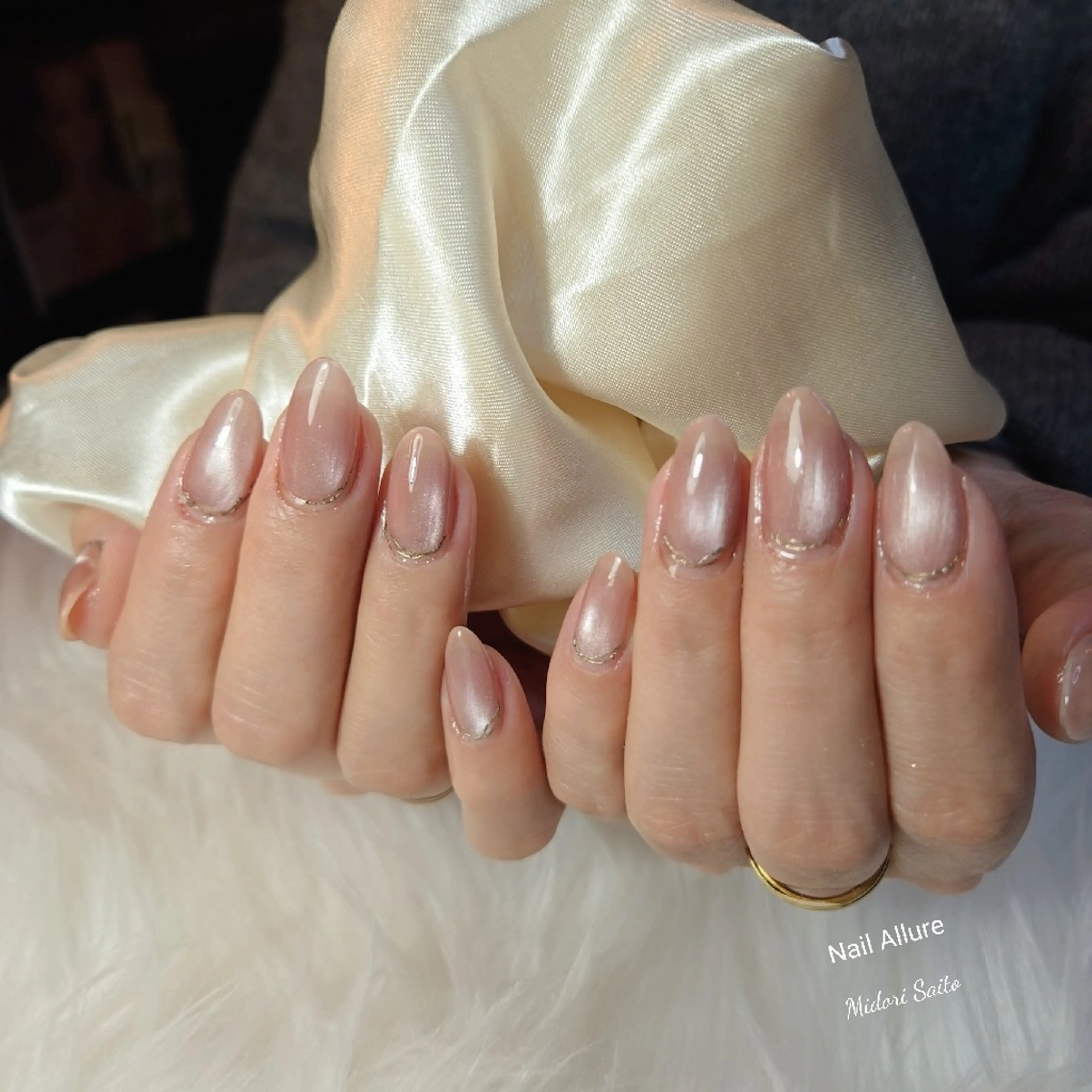 ネイル アートネイル ジェルネイル マグネットネイル ミラーネイル ワンカラーネイル Nail Allure(ネイル アルーア)所属・Nail Allureのネイルデザイン