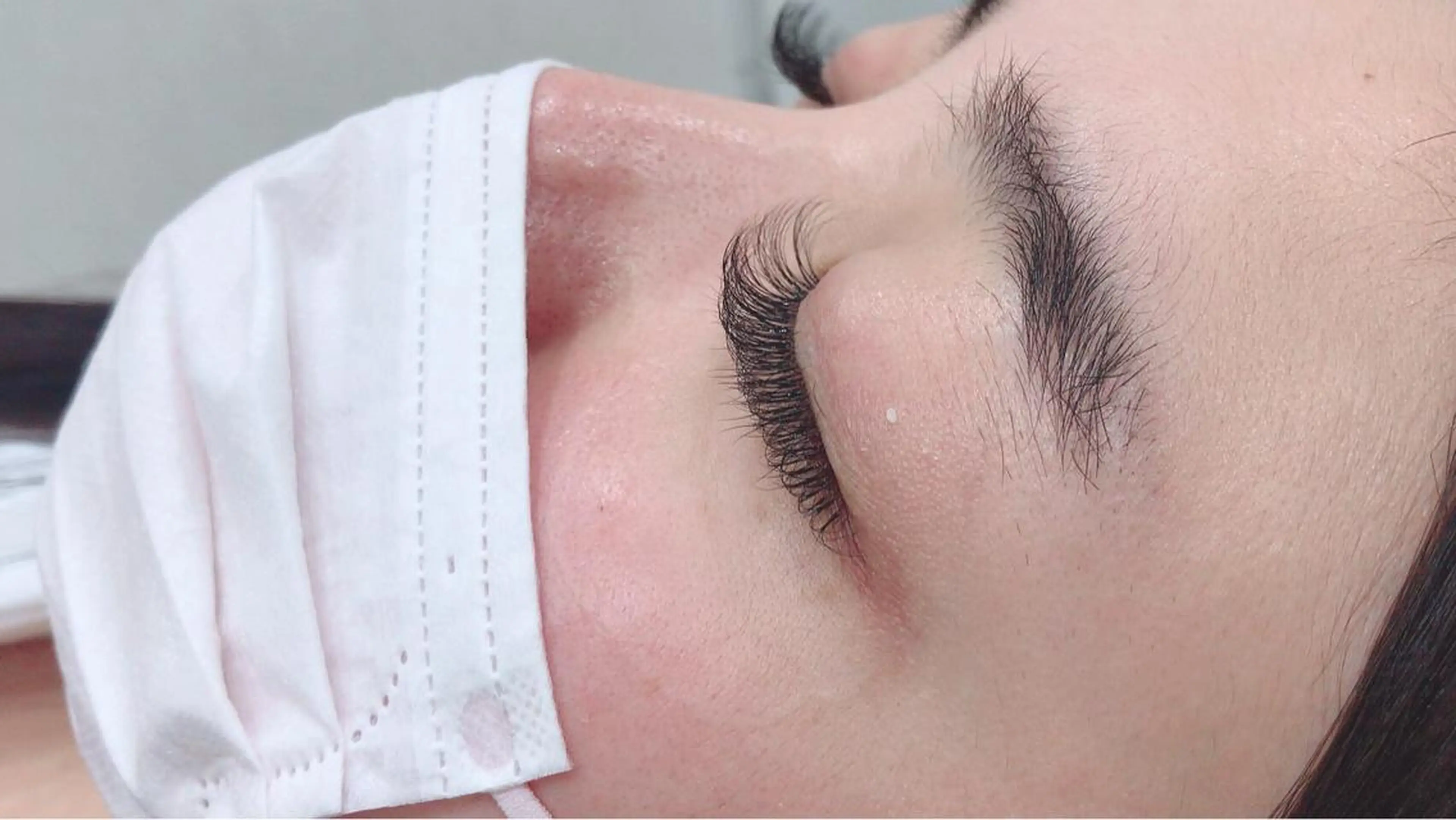 セミロング マツエク・マツパ ボリュームラッシュ 《LB》ラブリエ Nail&eyeのマツエク・マツパデザイン