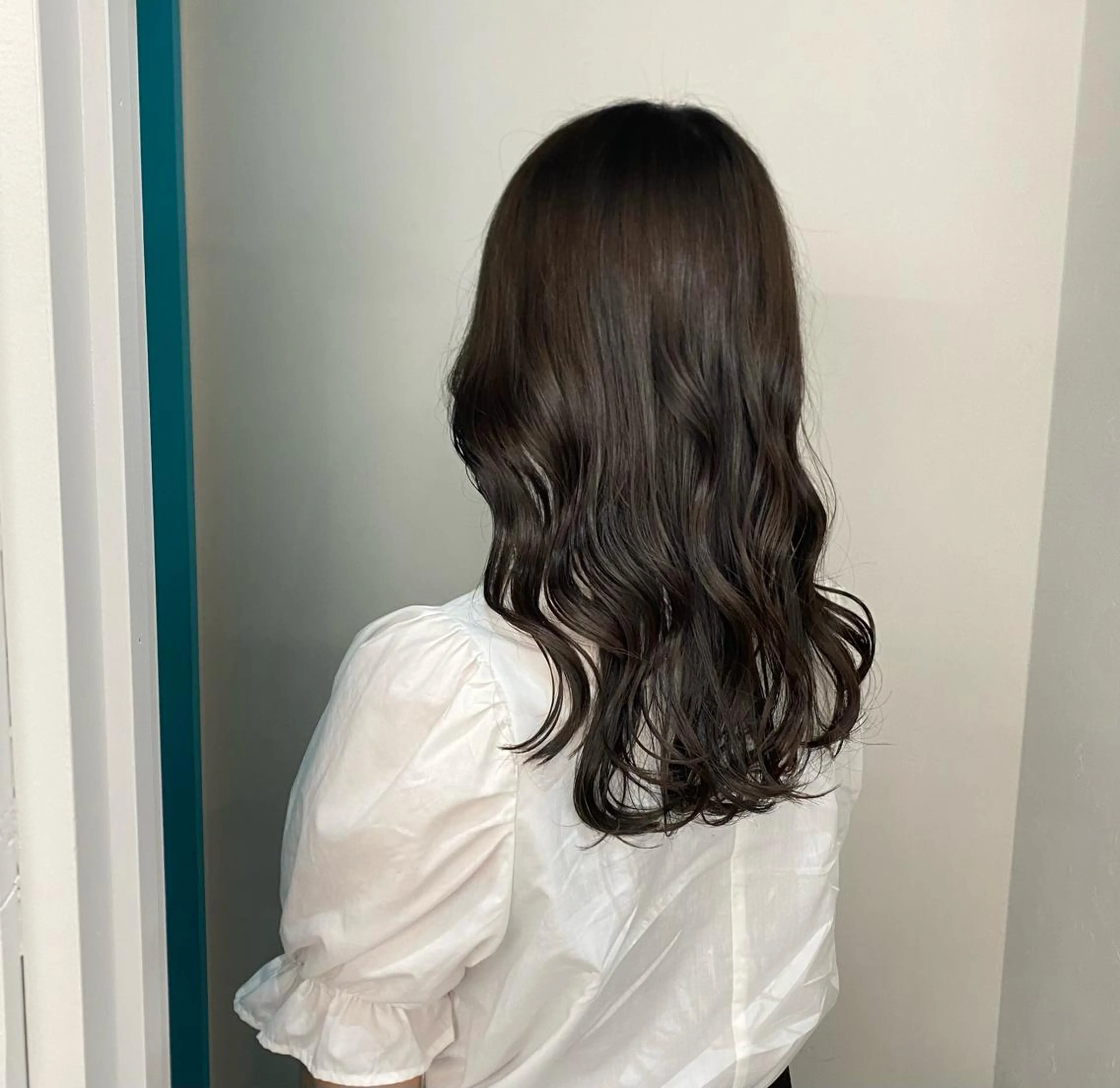 セミロング カラー ヘアアレンジ 透明感カラー 🤎ケアブリーチ/ カット/酸スト🤎のヘアスタイル